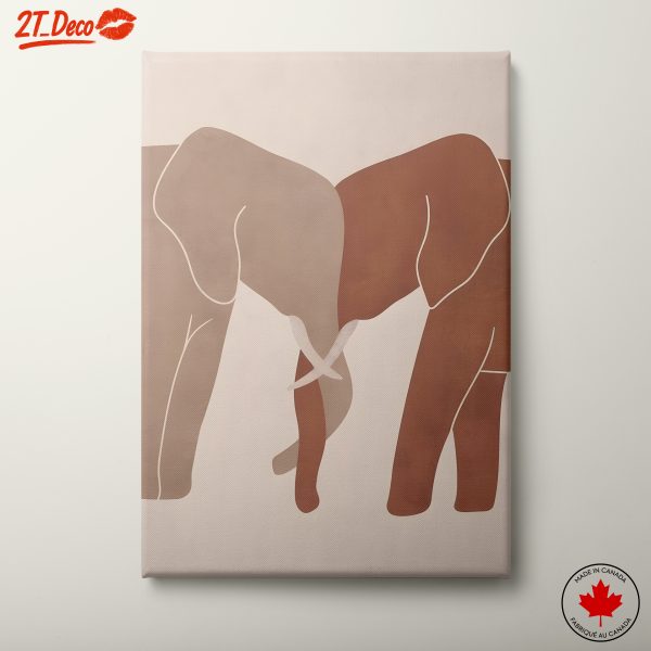 Stylized Elephant Artwork for Nature Lovers