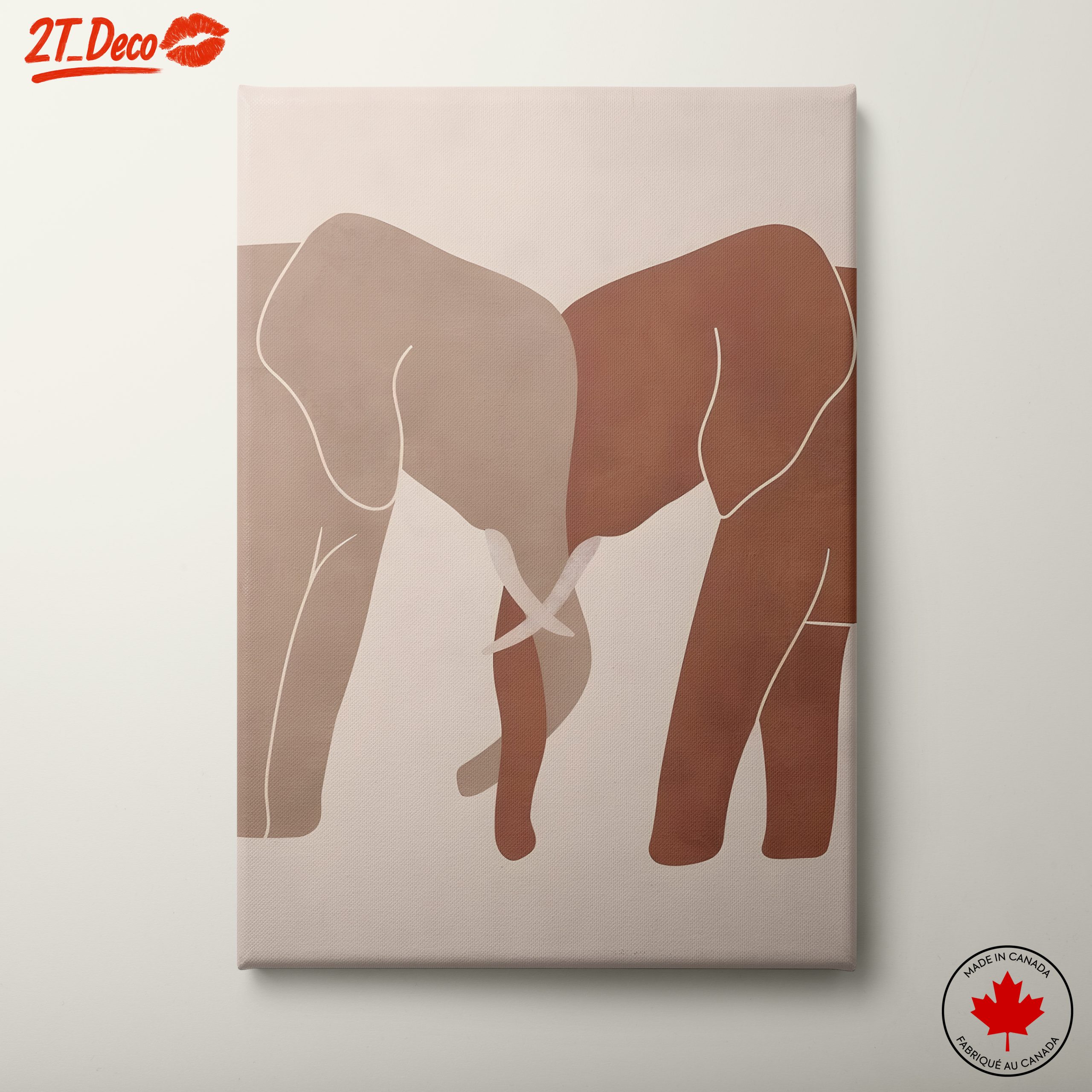 Stylized Elephant Artwork for Nature Lovers
