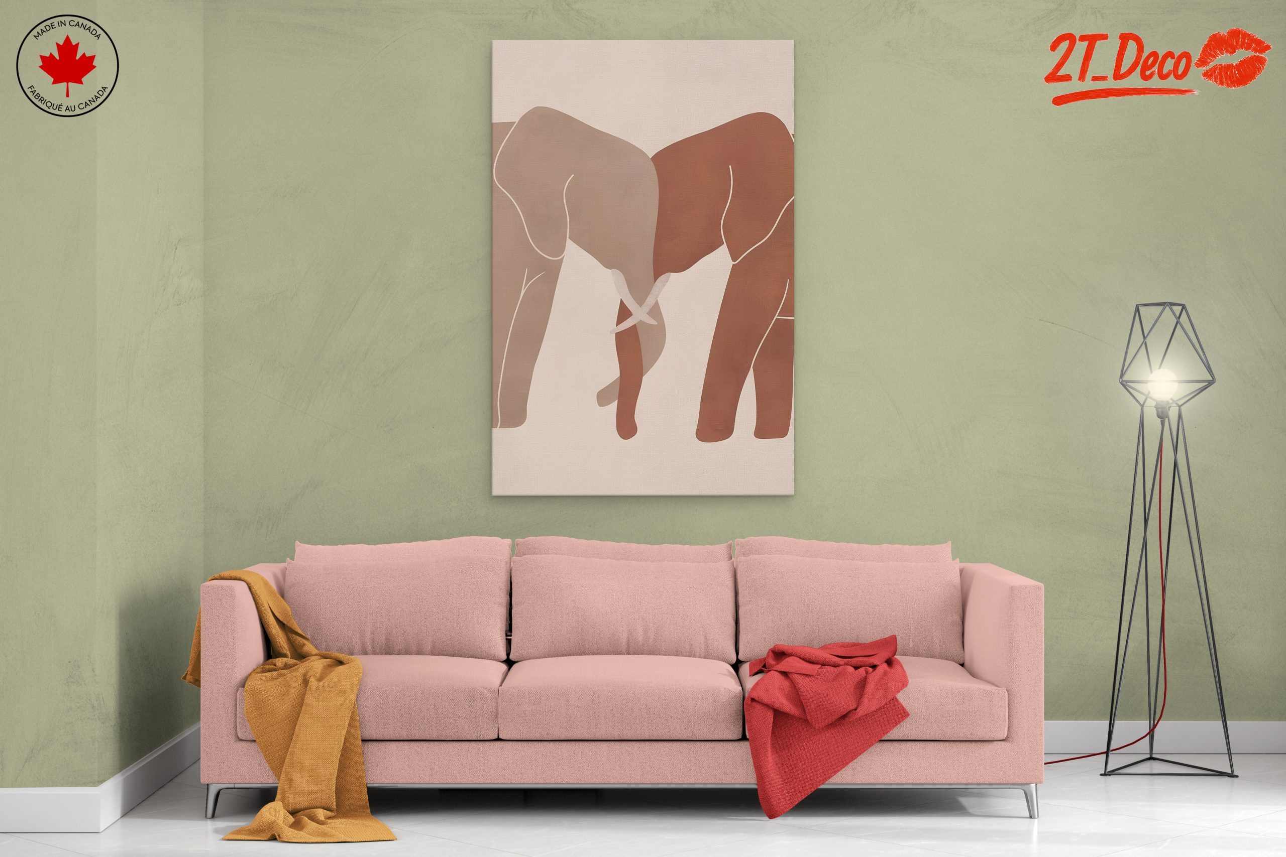 Stylized Elephant Artwork for Nature Lovers - Image 2