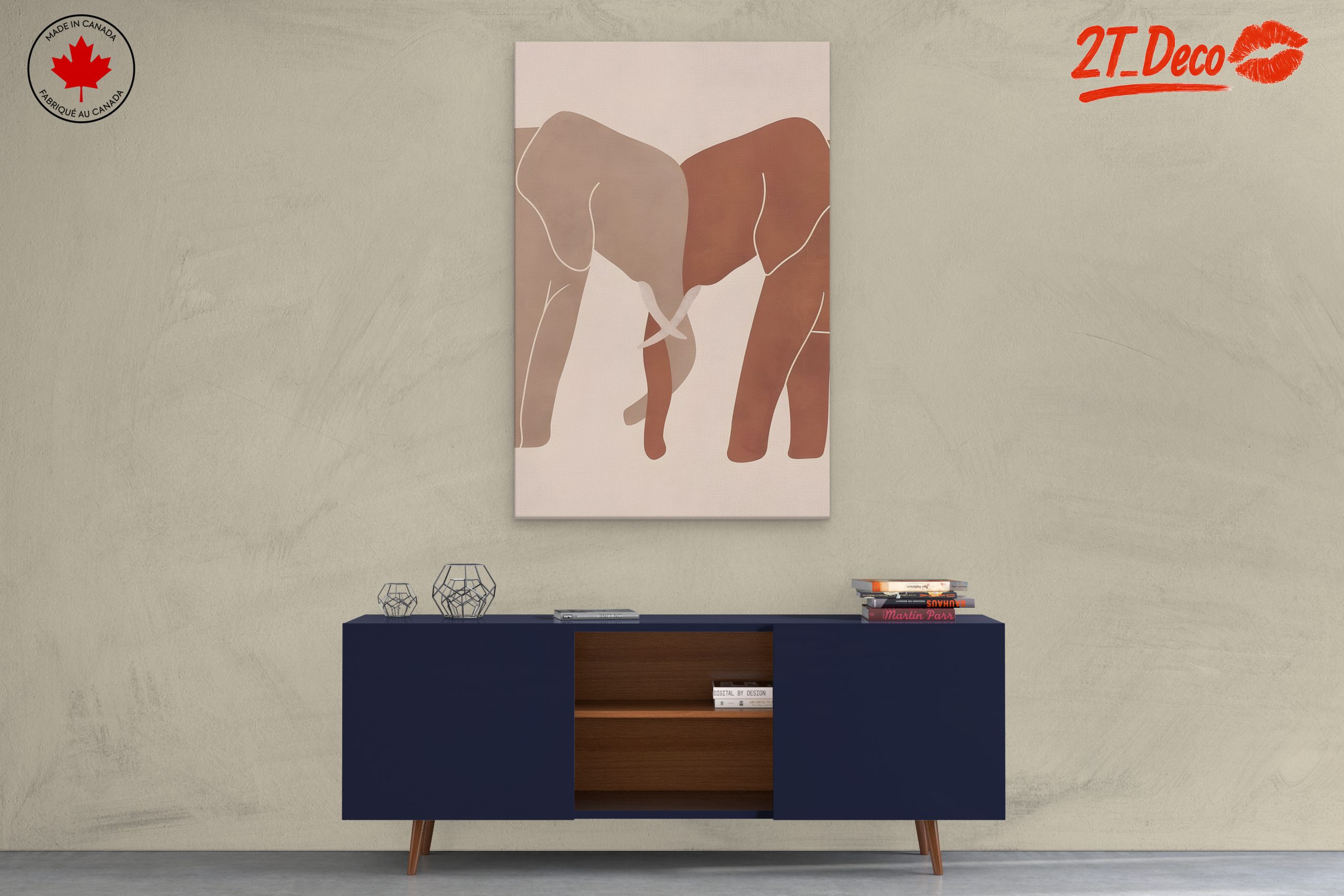 Stylized Elephant Artwork for Nature Lovers - Image 3