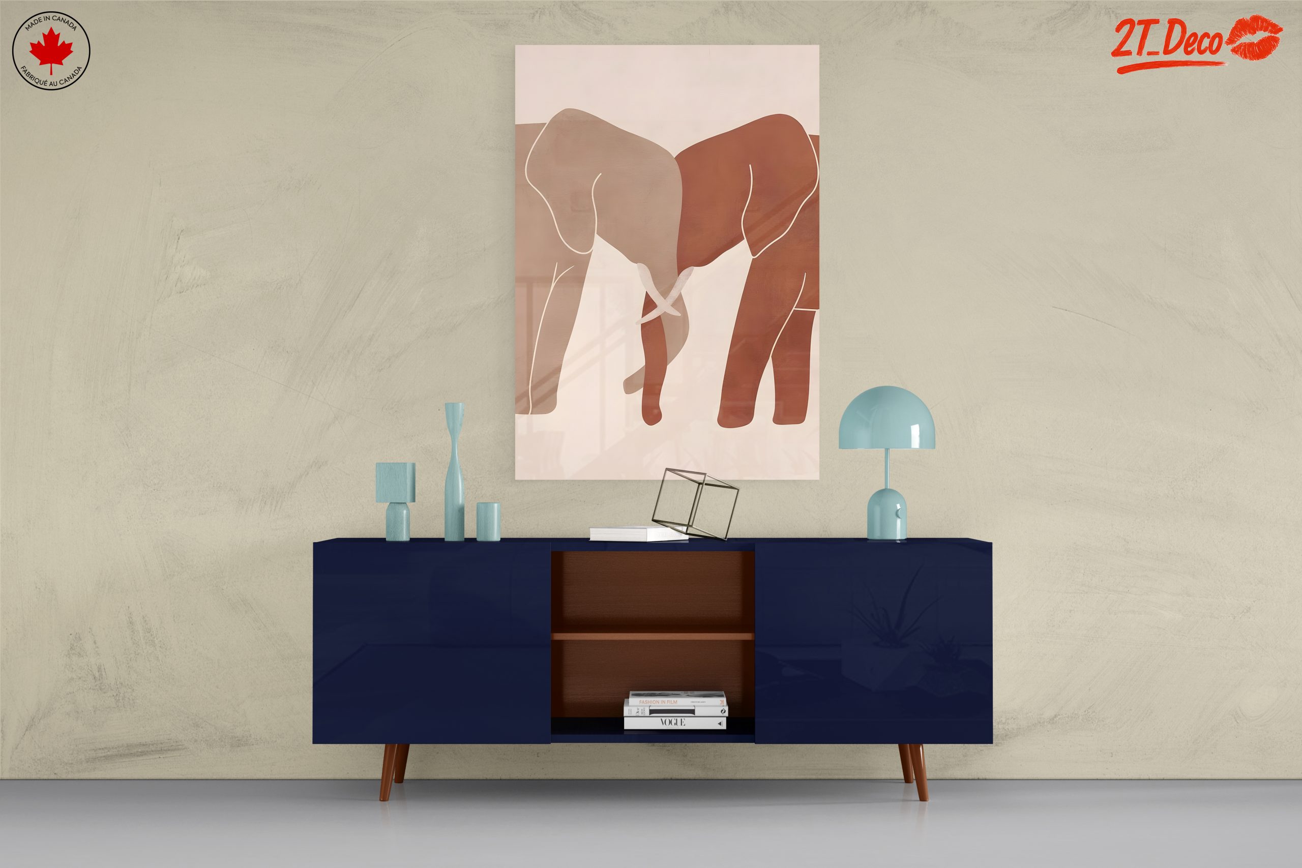 Stylized Elephant Artwork for Nature Lovers - Image 8