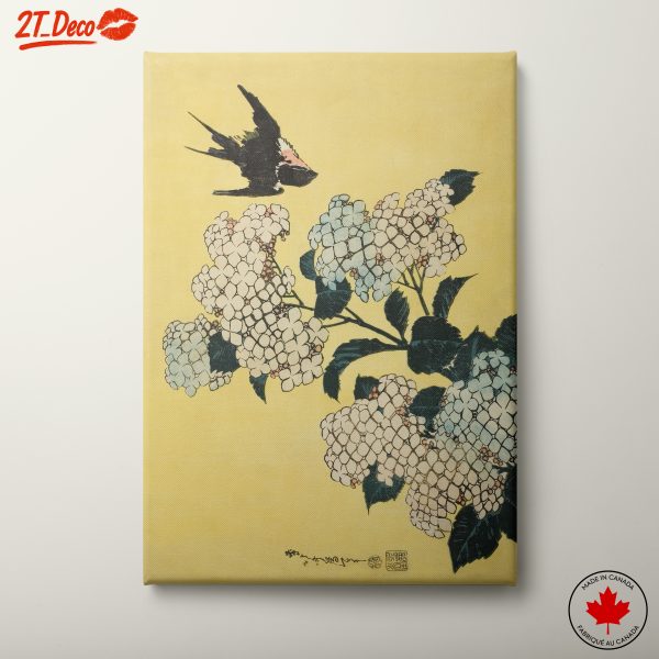 Vibrant Floral Arrangement with Bird