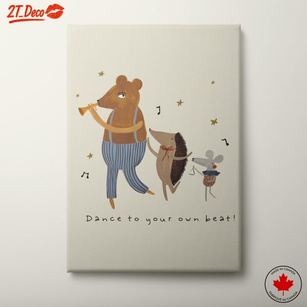 Playful Animal Music Scene Art