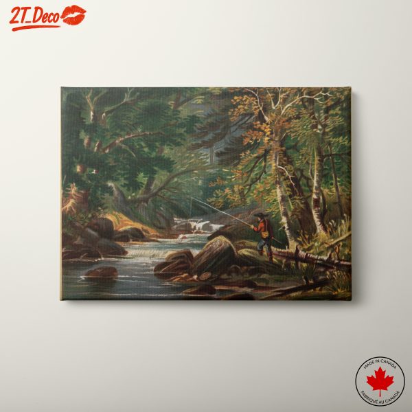 Tranquil Fishing Scene in Nature