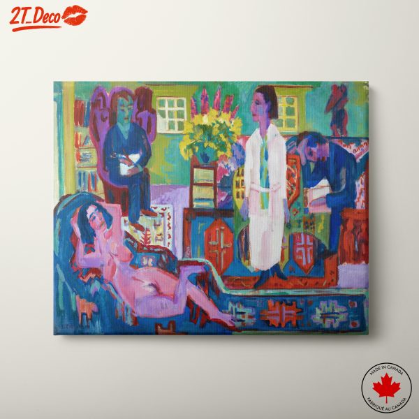 Vibrant Contemporary Portrait of Figures