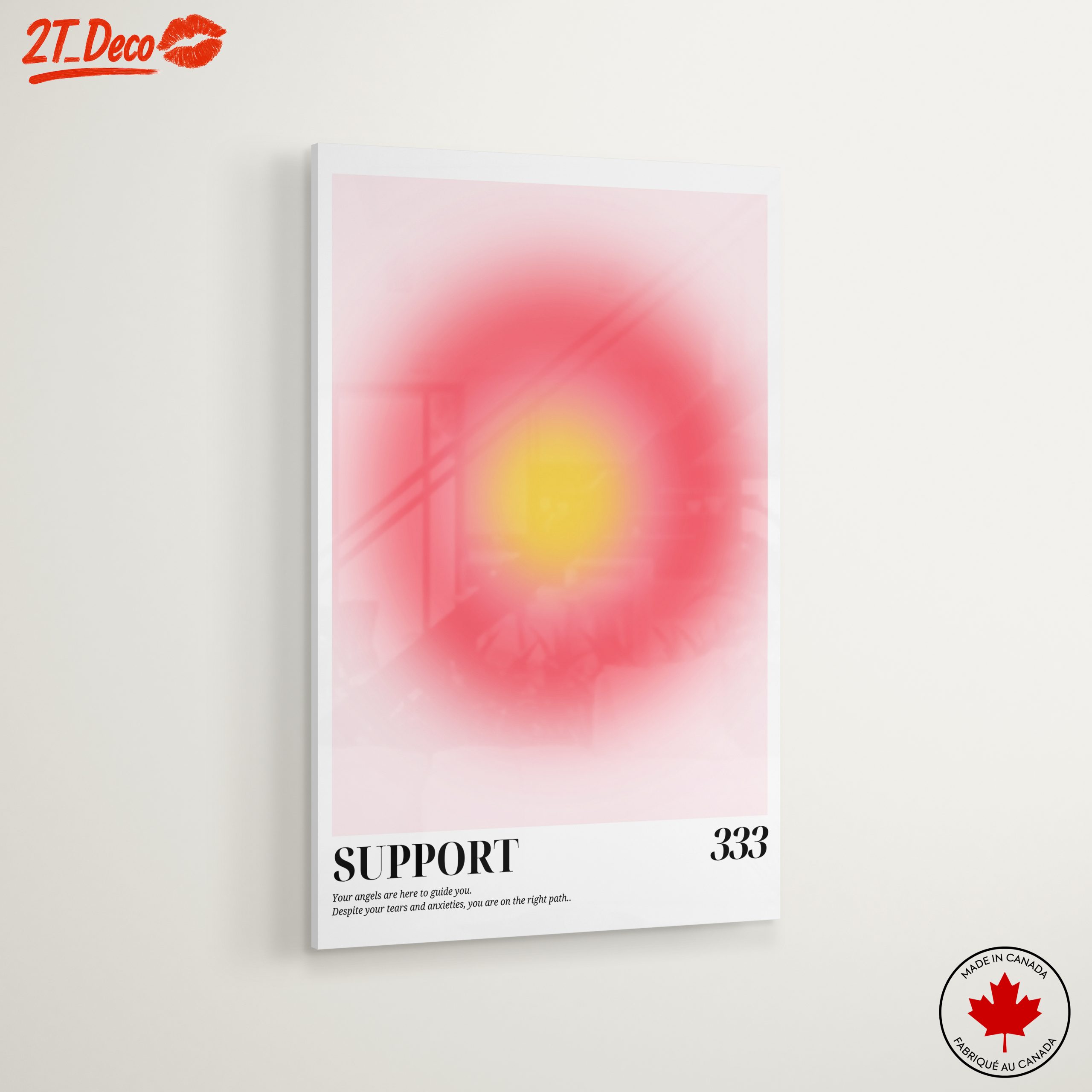 Abstract Support Art with Inspirational Message - Image 6