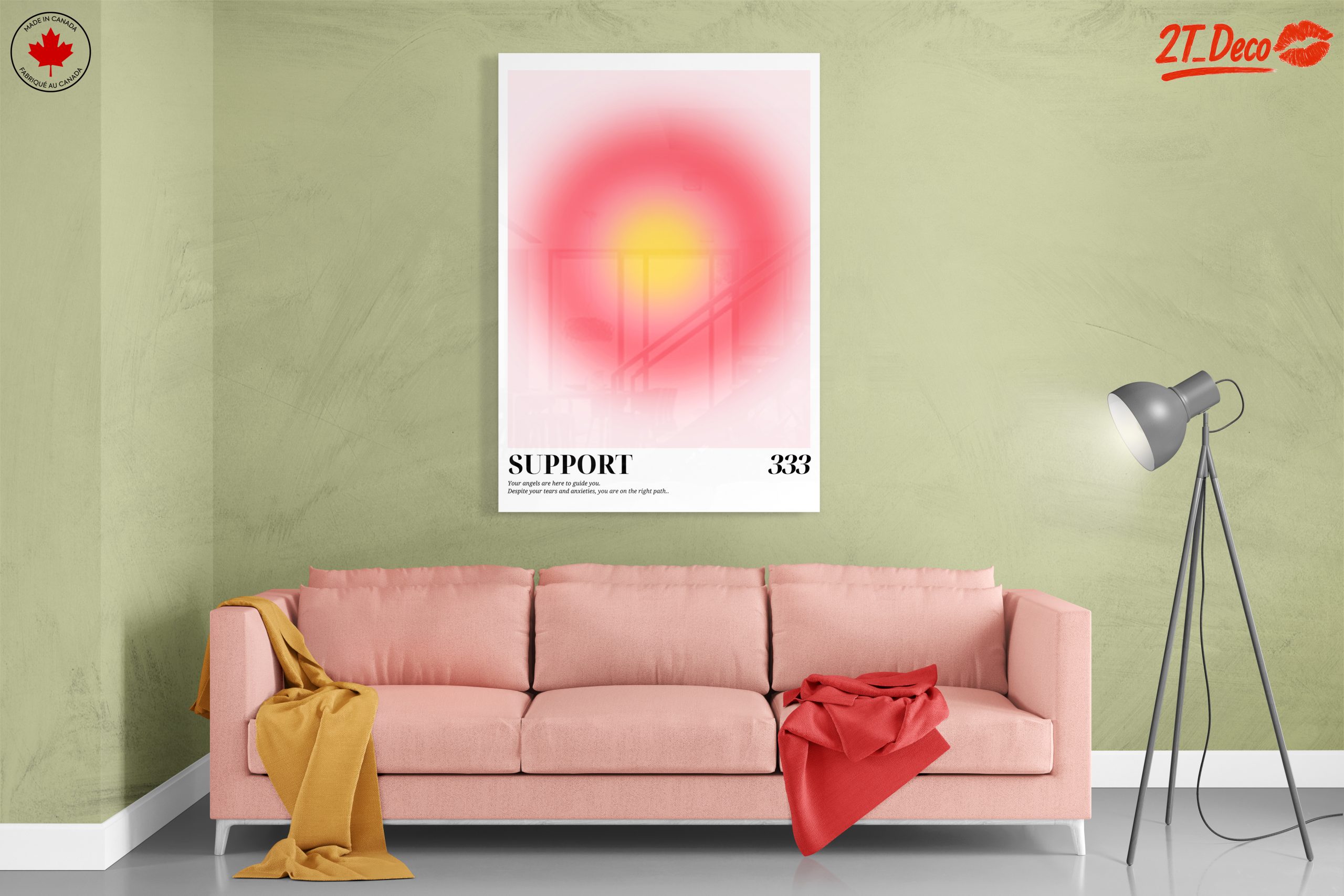 Abstract Support Art with Inspirational Message - Image 7
