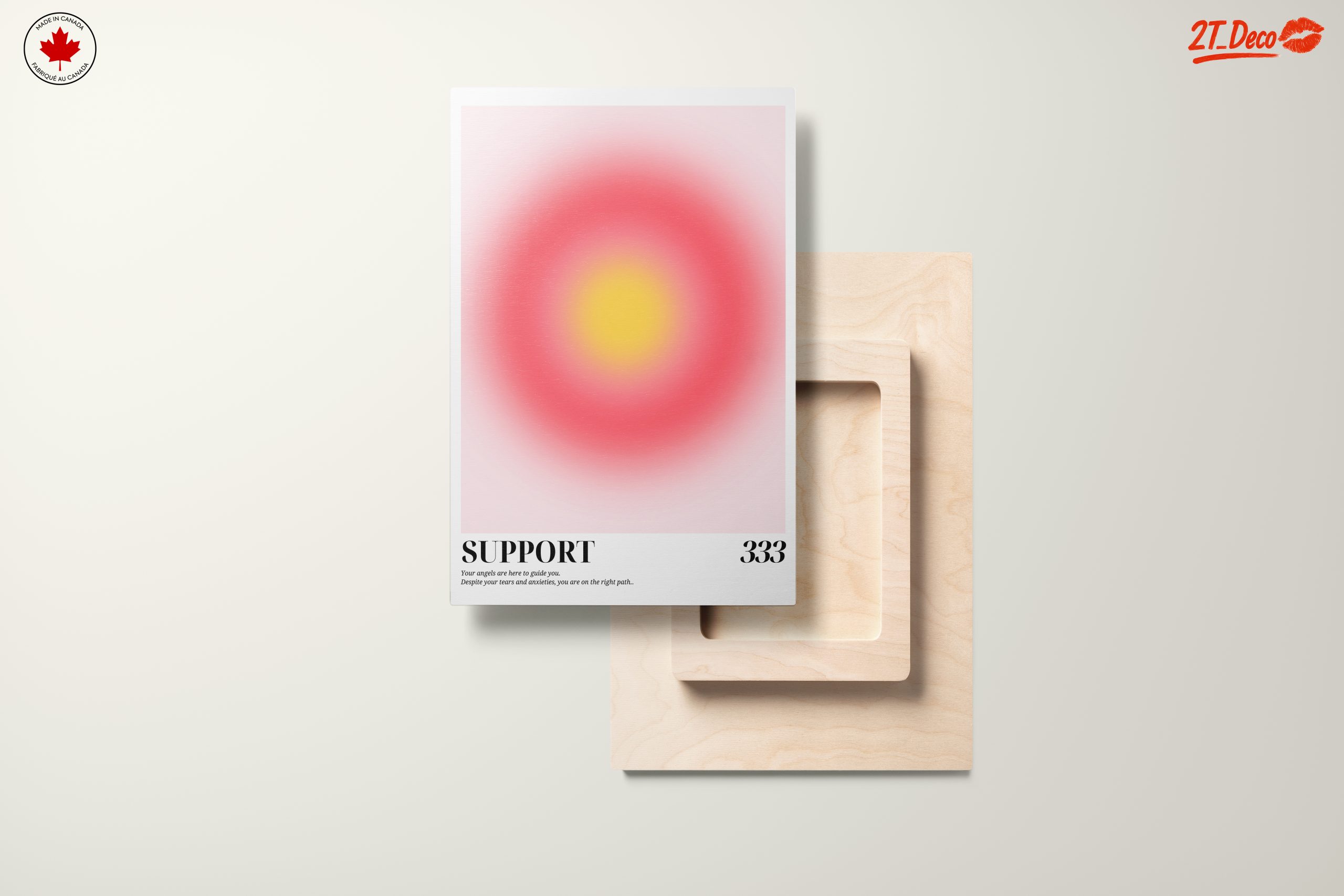 Abstract Support Art with Inspirational Message - Image 11