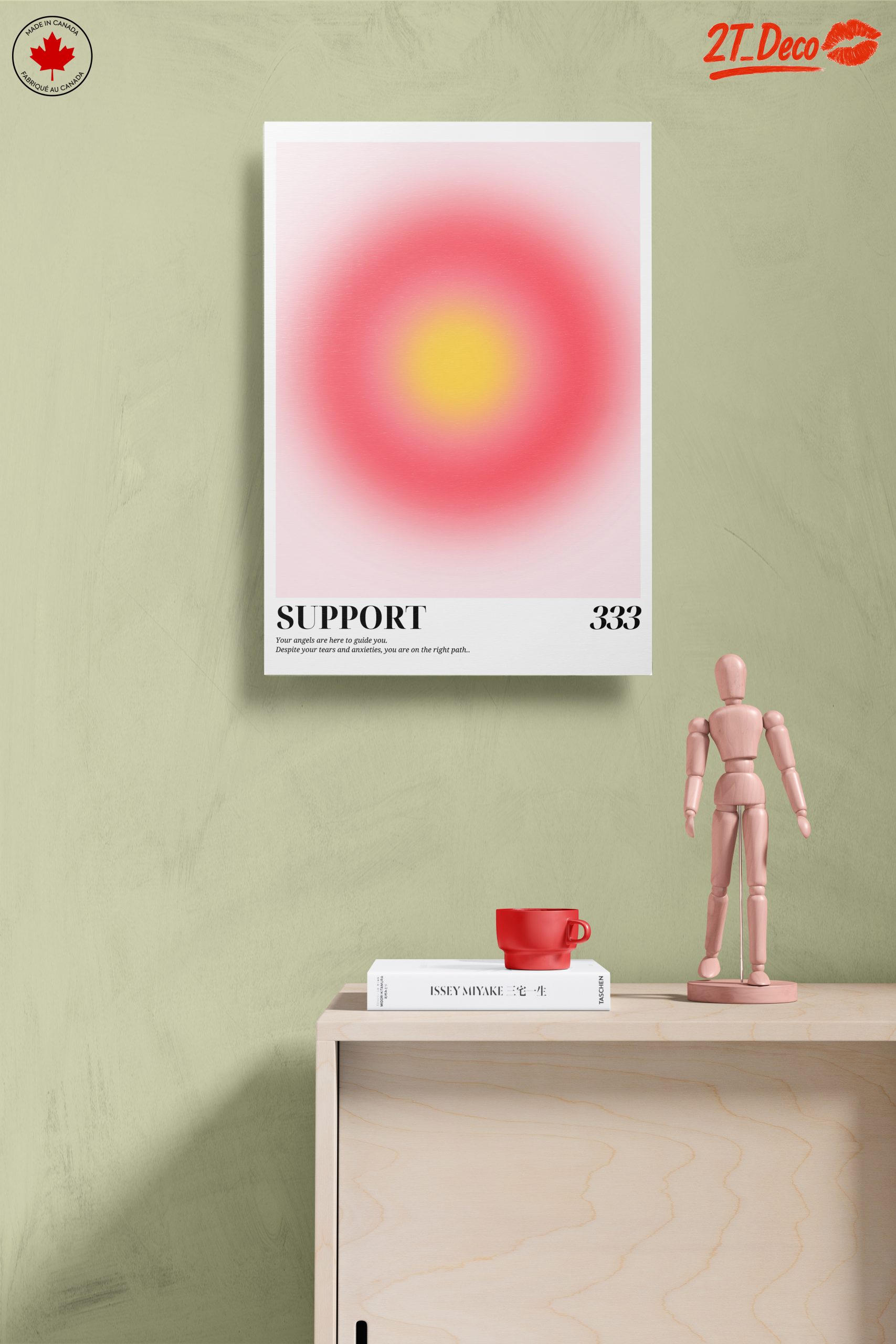 Abstract Support Art with Inspirational Message - Image 14