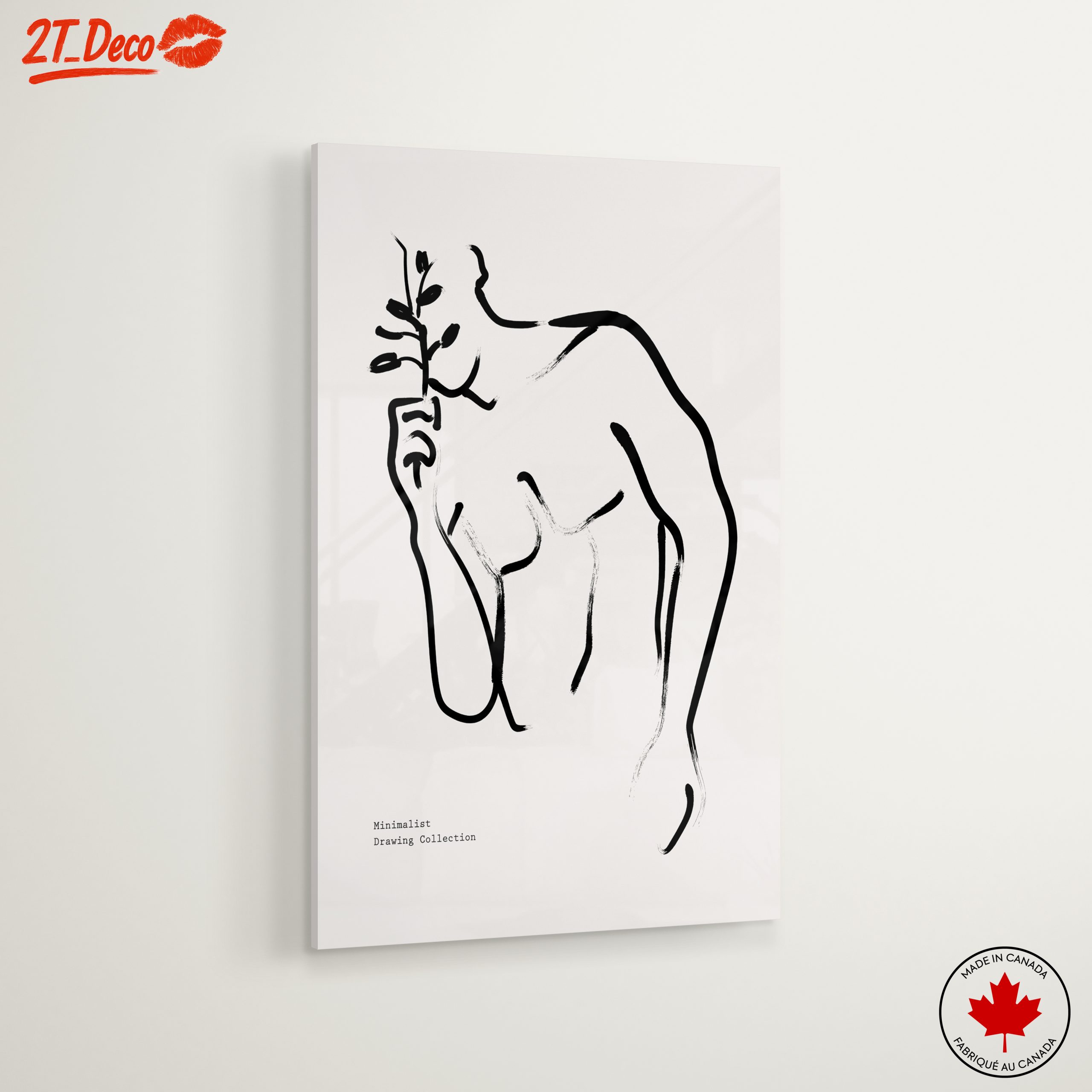 Elegant Minimalist Floral Portrait Art 3 - Image 6