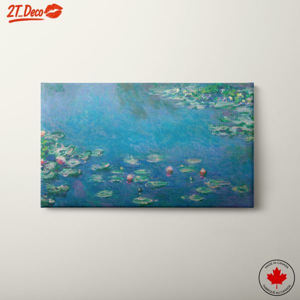 Serene Watercolor Water Lily Scene