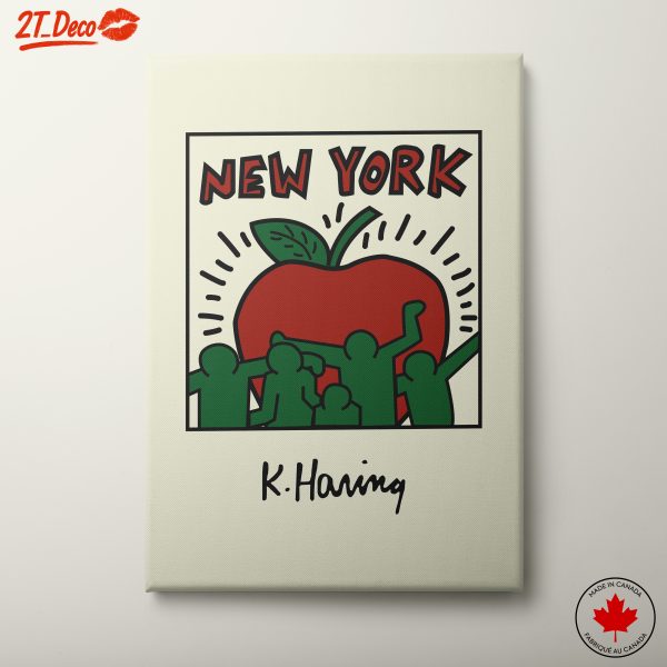 Keith Haring New York Art Featuring Iconic Apple