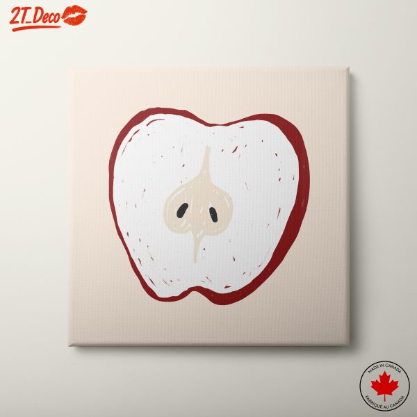 Stylized Abstract Apple Artwork for Modern Kitchens