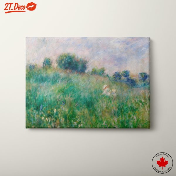Impressionistic Abstract Landscape with Lush Greenery