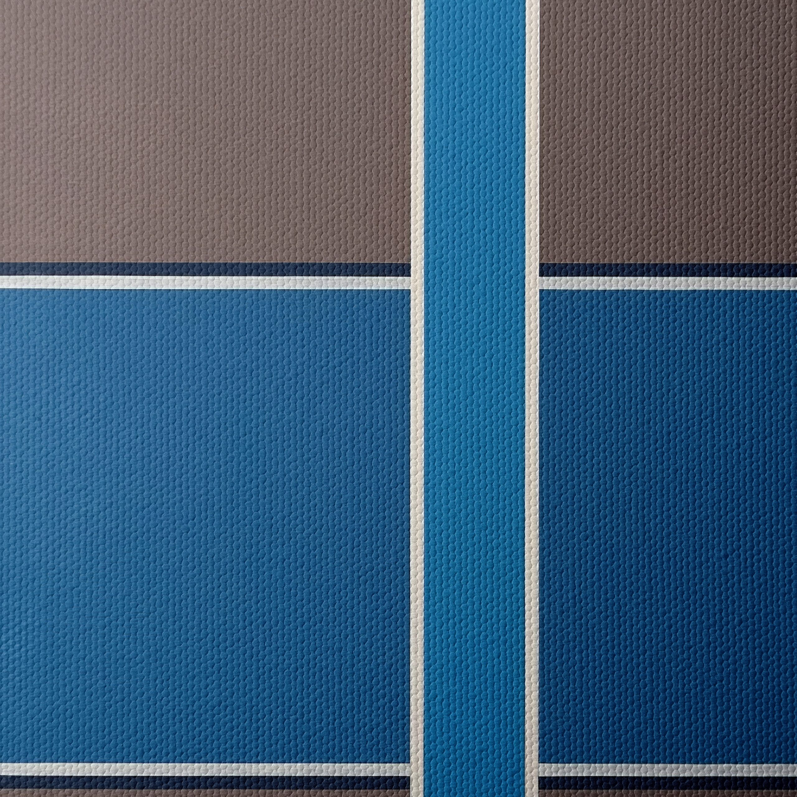 Geometric Abstract Composition in Blue and Gray - Image 4