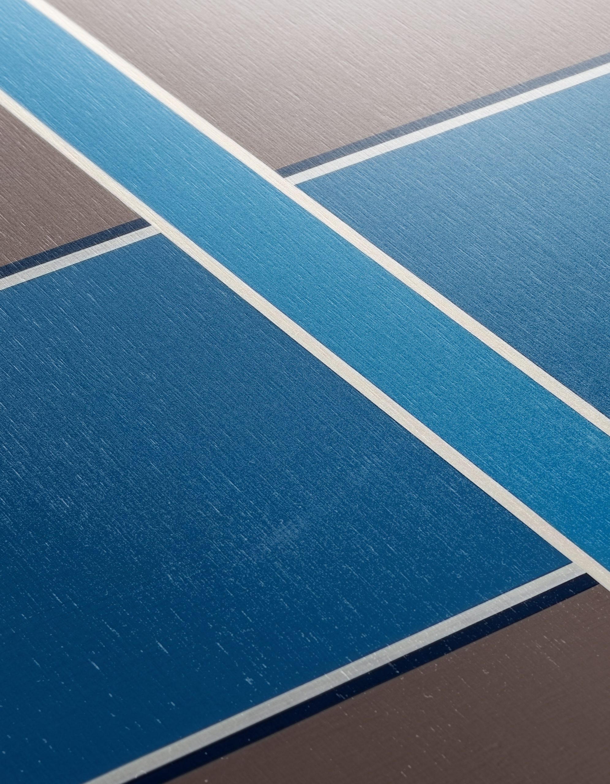 Geometric Abstract Composition in Blue and Gray - Image 12