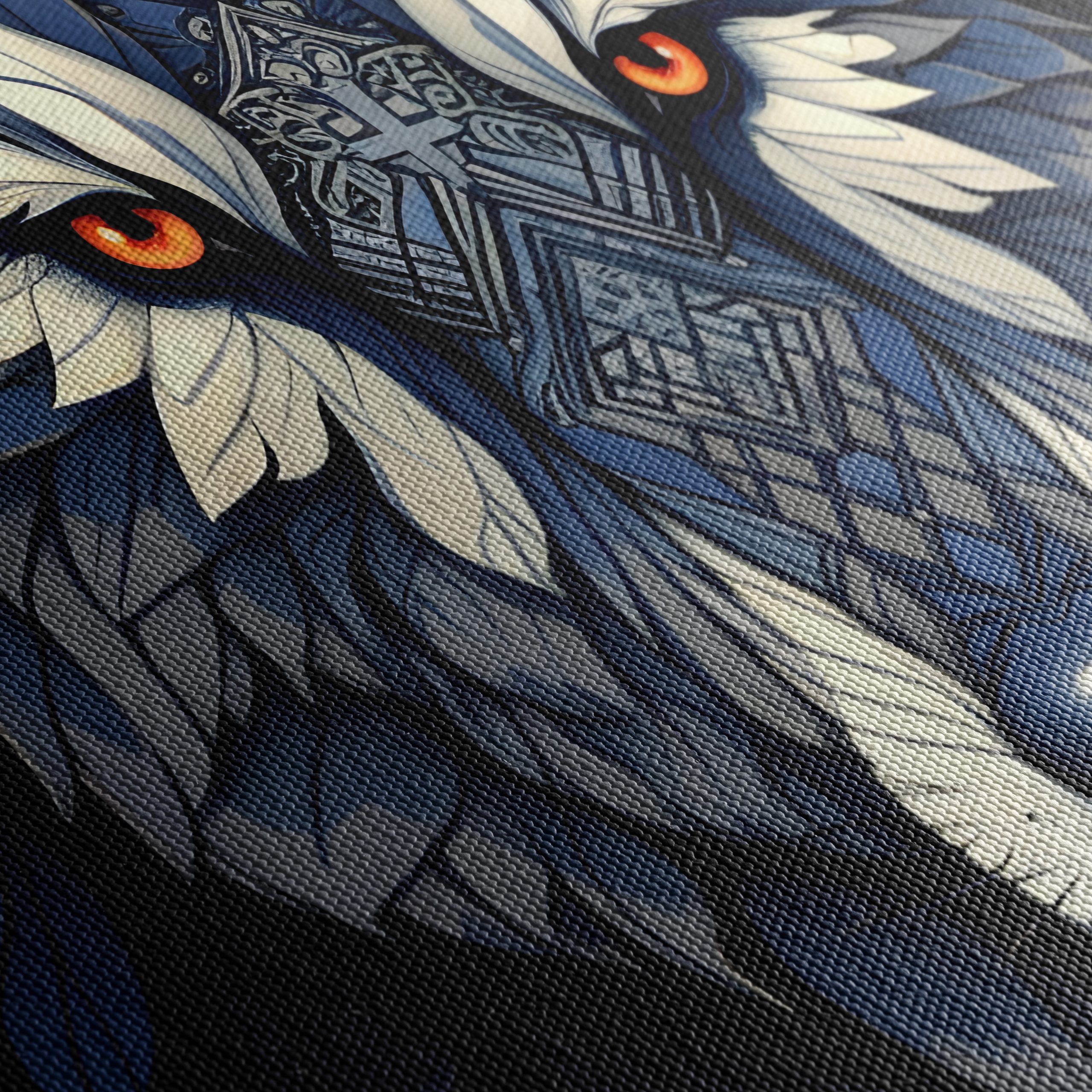 Stylized Wolf Art with Intricate Designs - Image 5