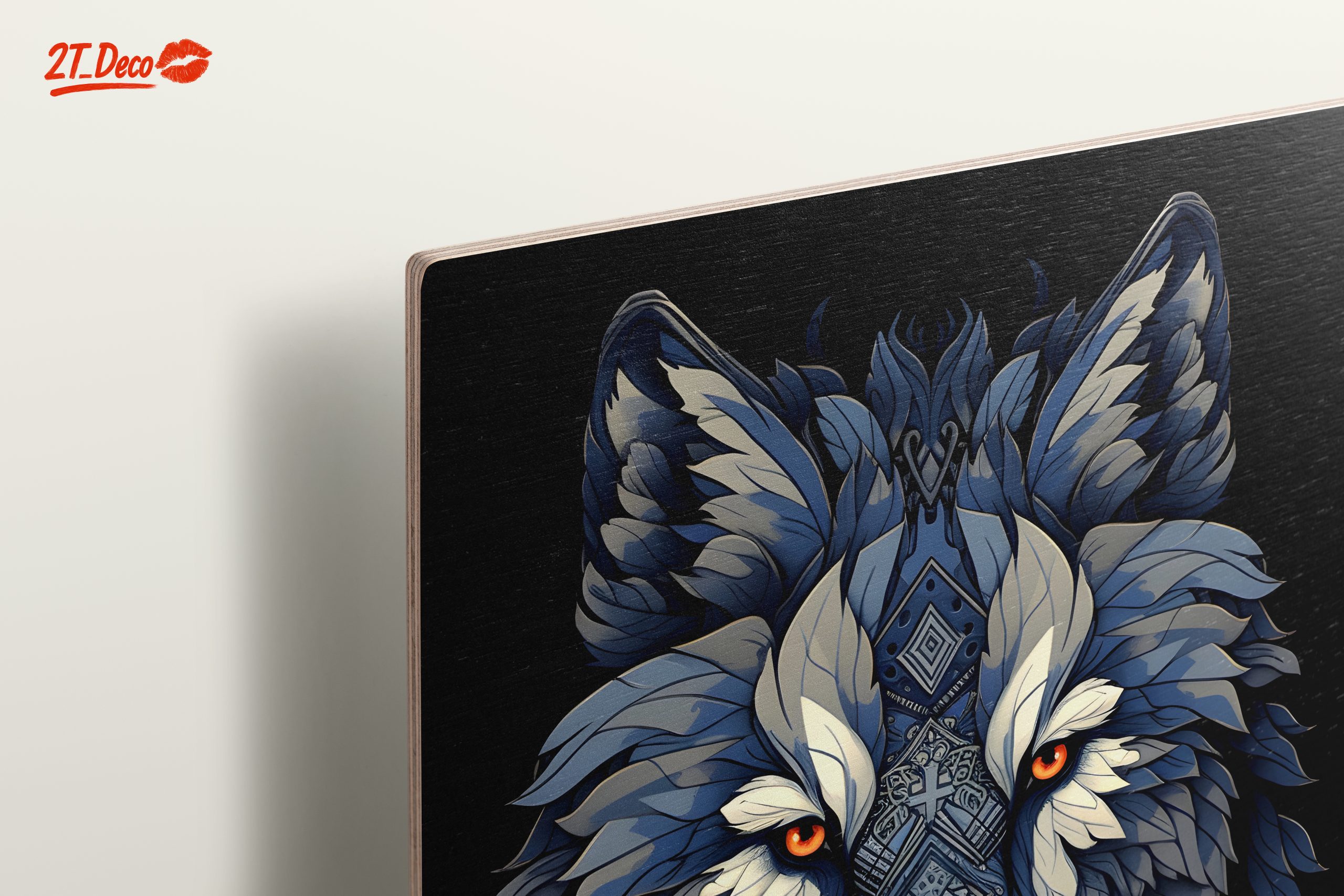 Stylized Wolf Art with Intricate Designs - Image 15