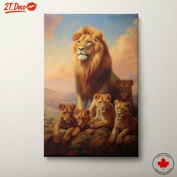 Majestic Lion Family Artwork 3