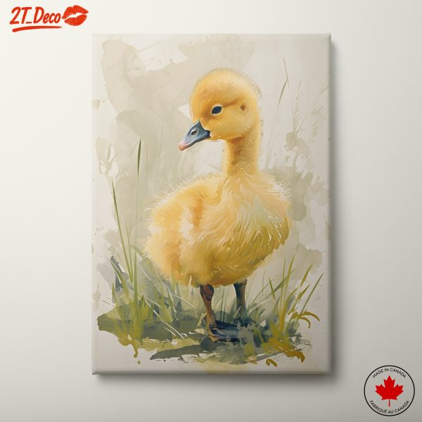Adorable Duckling Art in Soft Watercolor