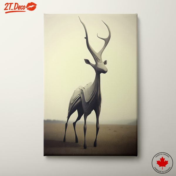 Stylized Sculpture of a Deer