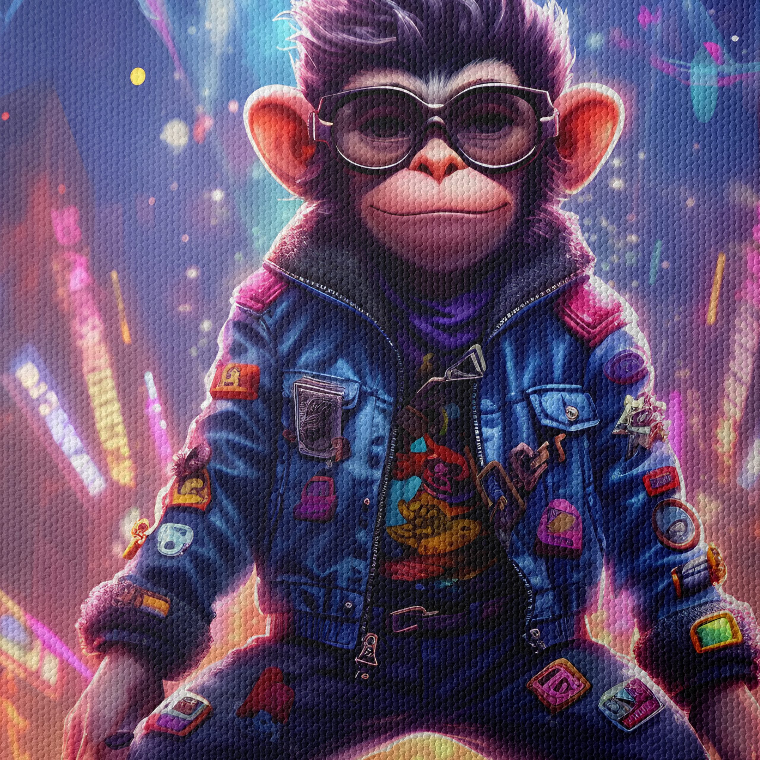 Stylish Skating Monkey Character Art - Image 4