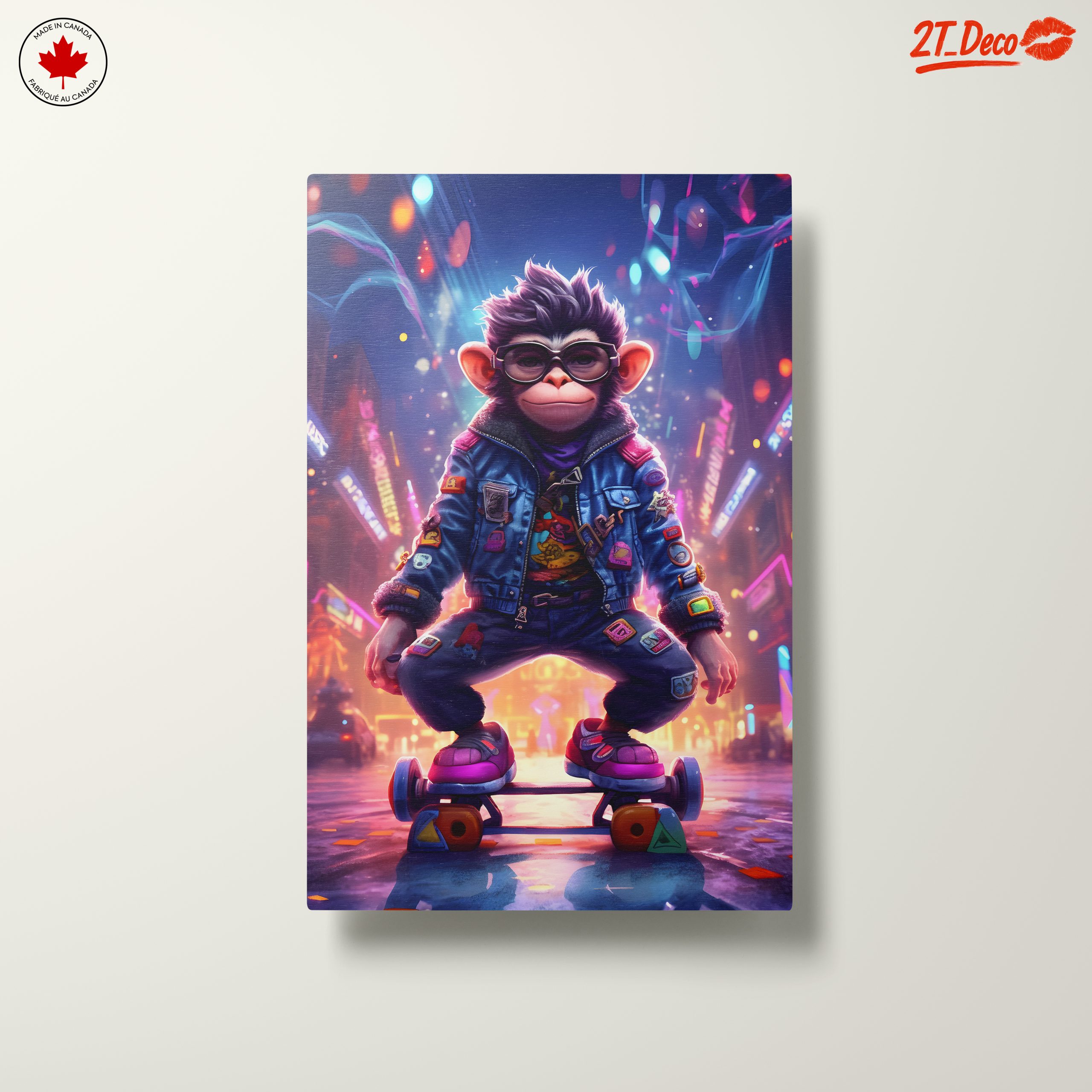 Stylish Skating Monkey Character Art - Image 10