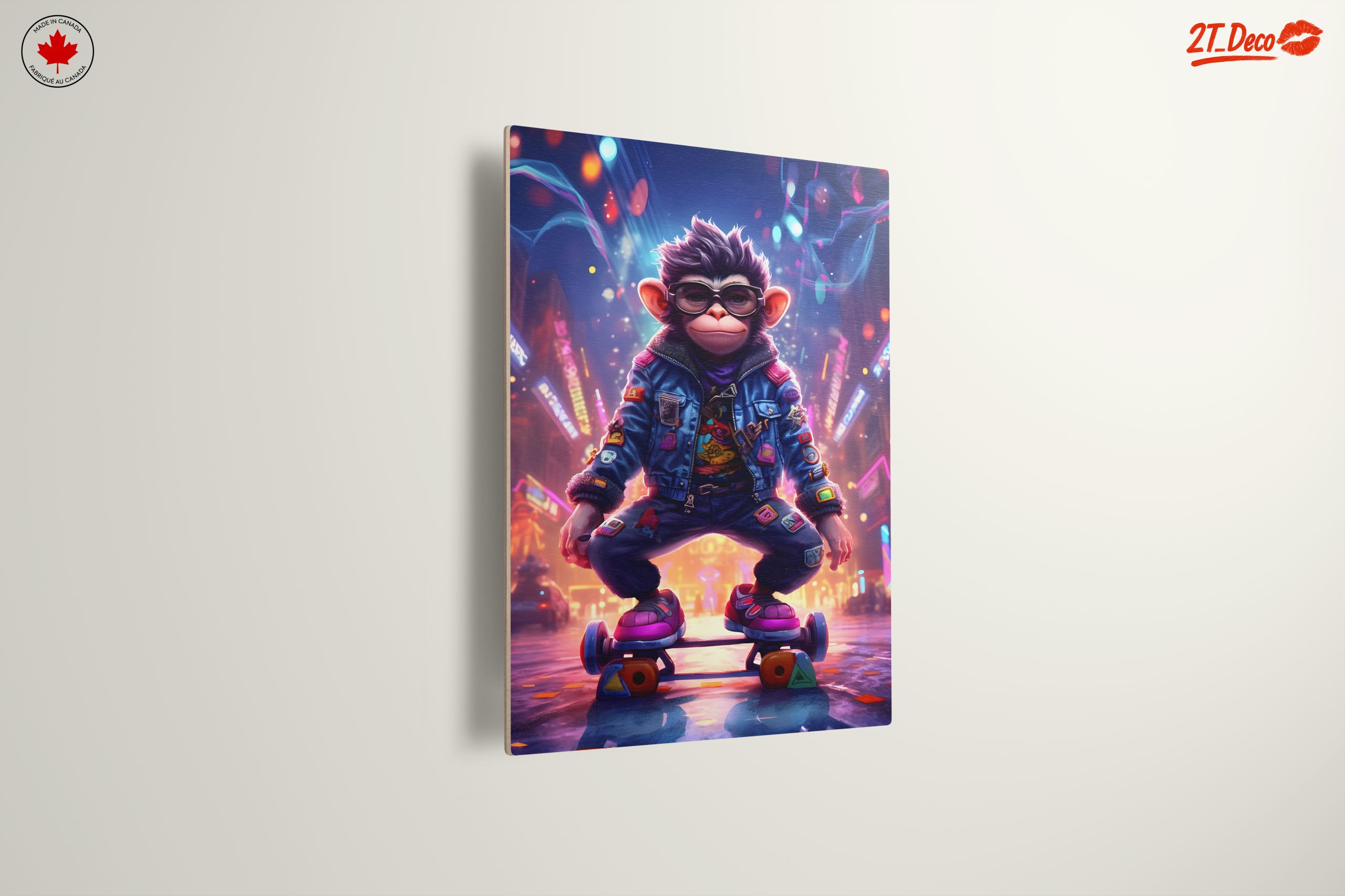 Stylish Skating Monkey Character Art - Image 13