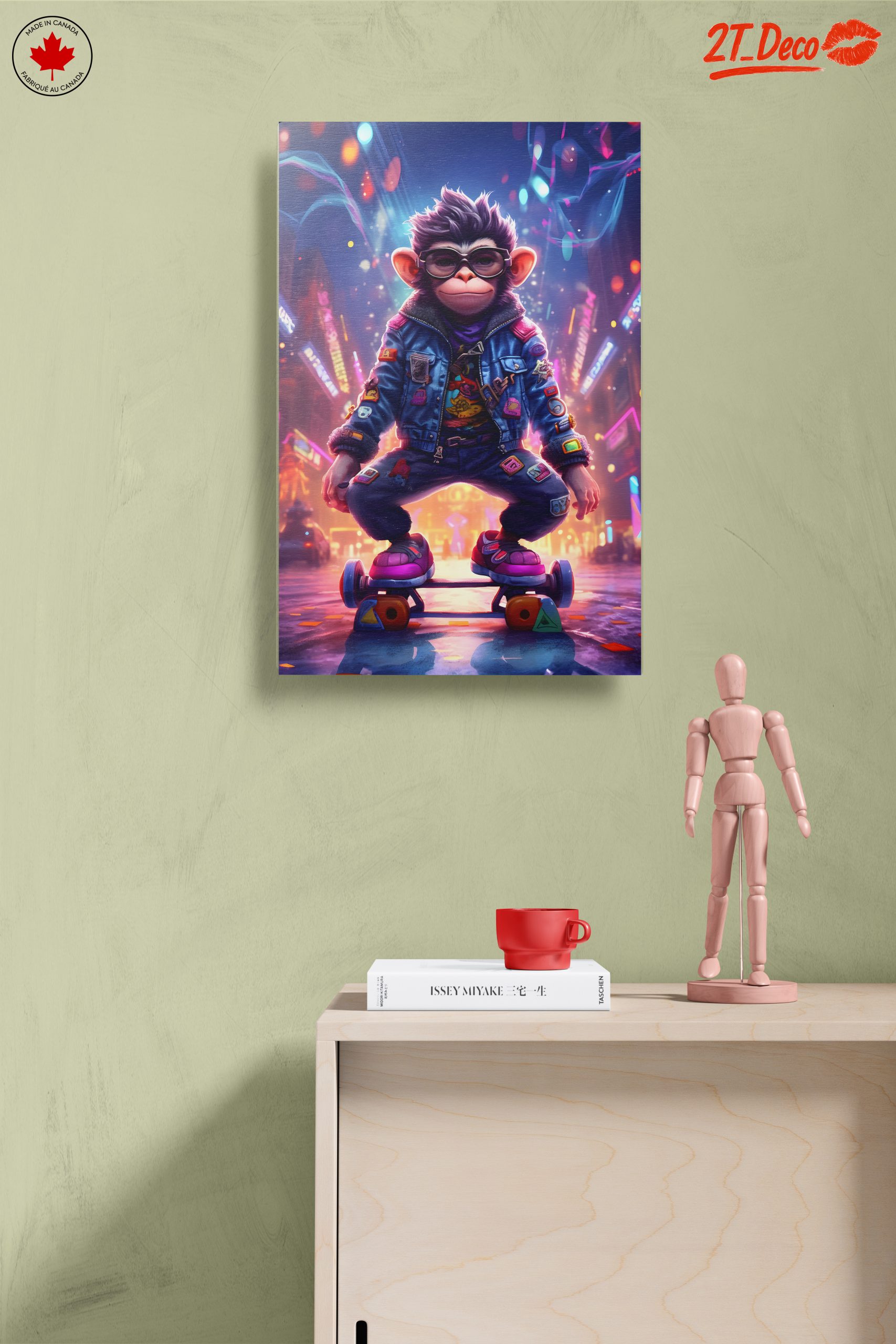 Stylish Skating Monkey Character Art - Image 14