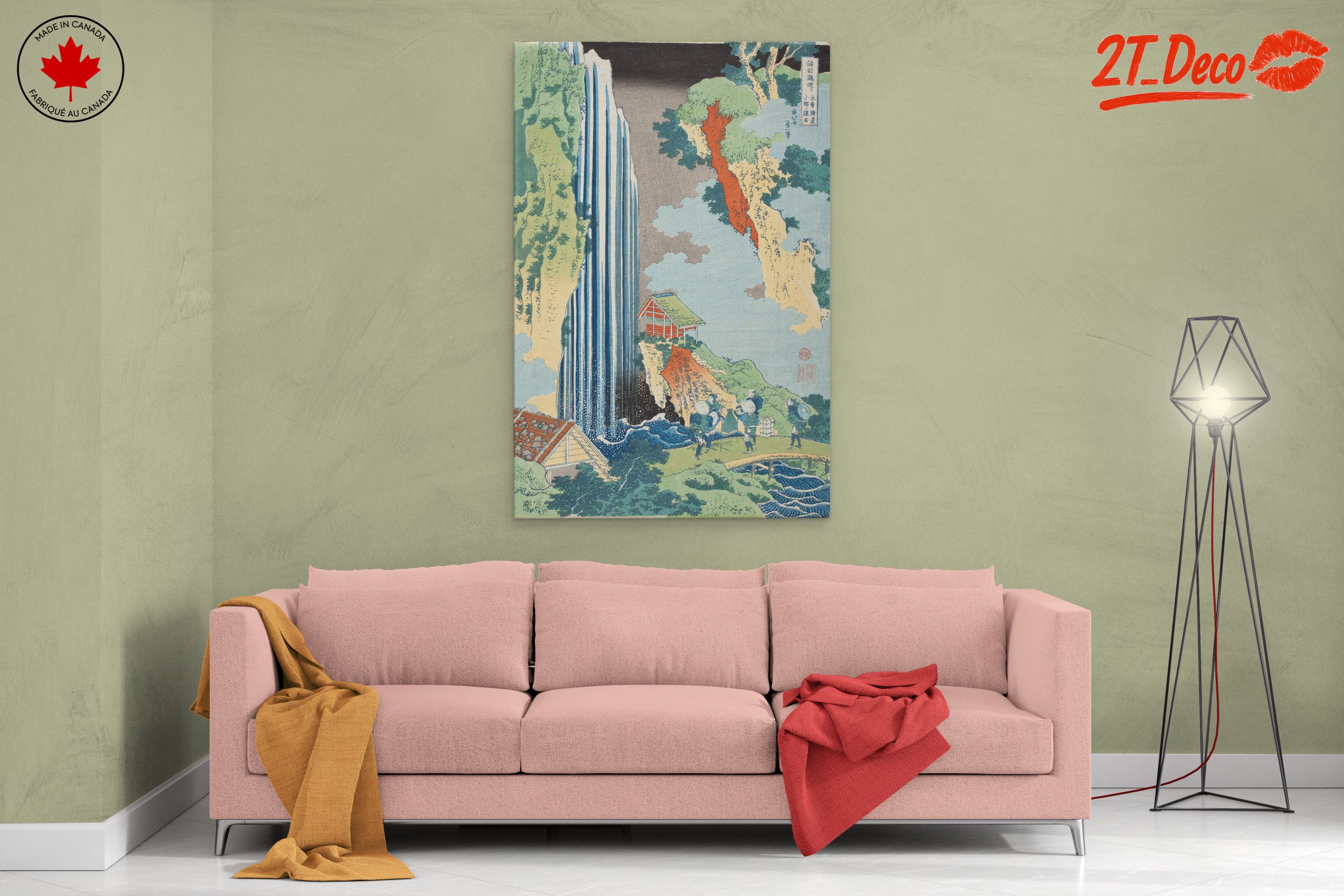 Scenic Waterfall Landscape Art - Image 2