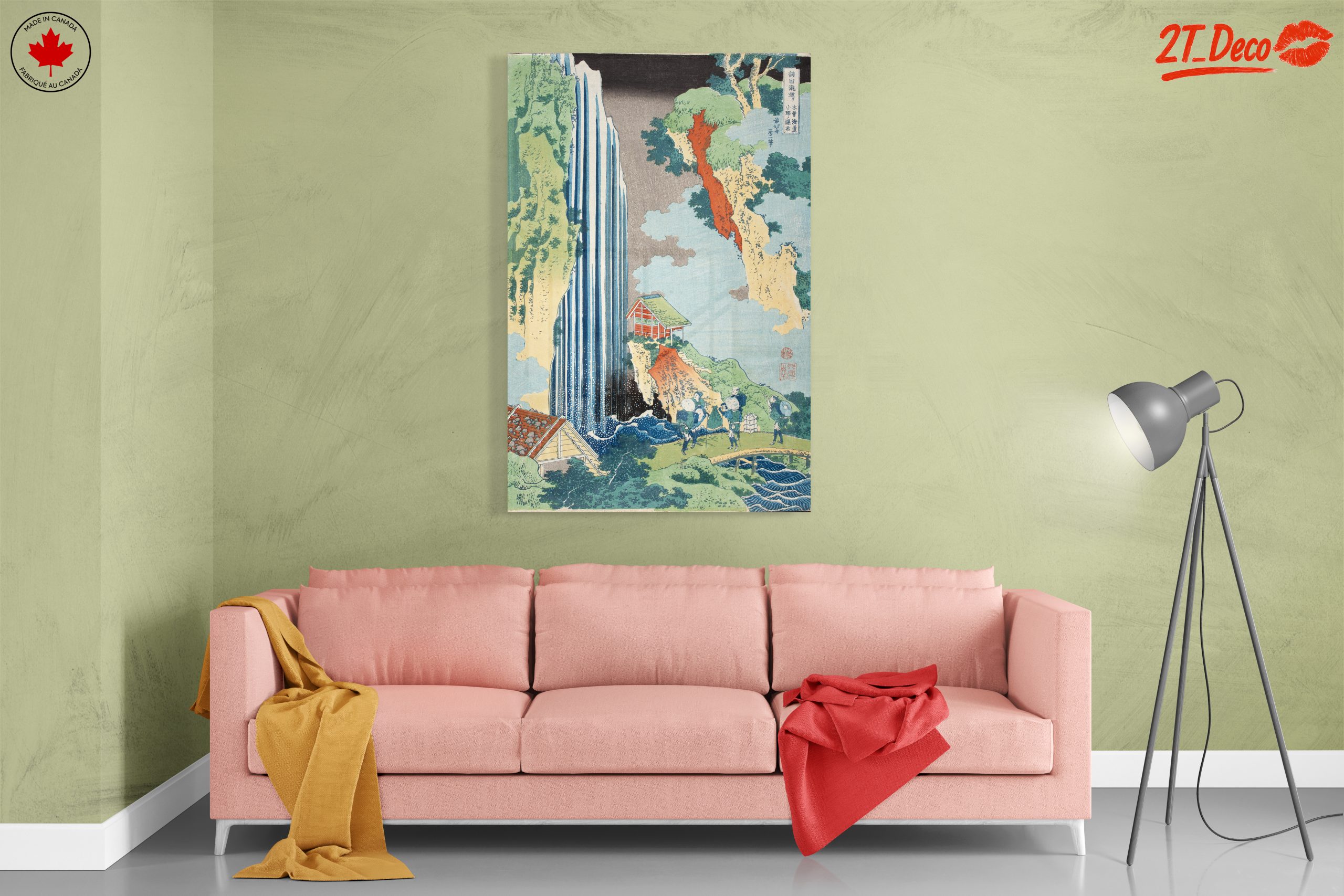 Scenic Waterfall Landscape Art - Image 7
