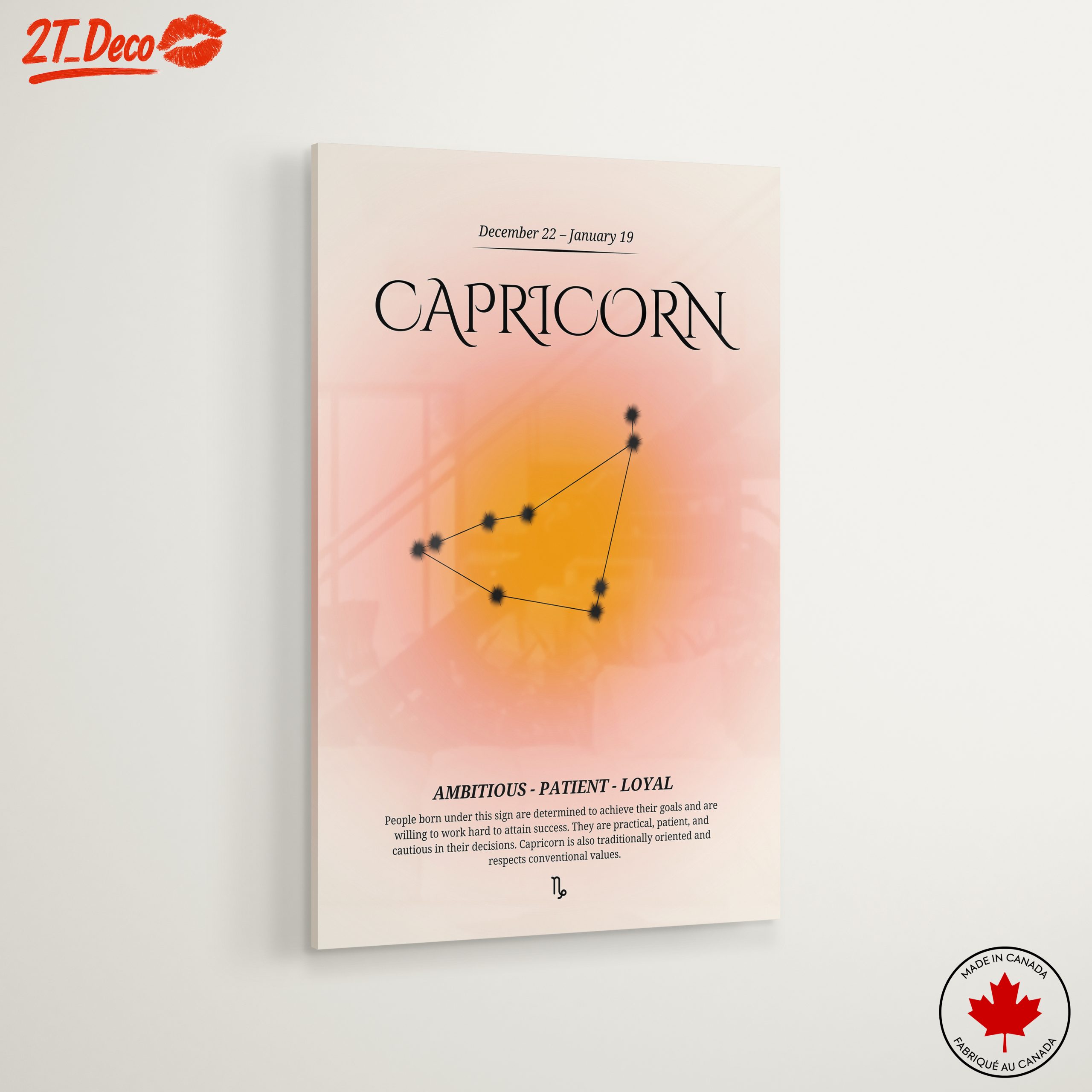 Capricorn Zodiac Sign Art with Ambitious Traits - Image 6