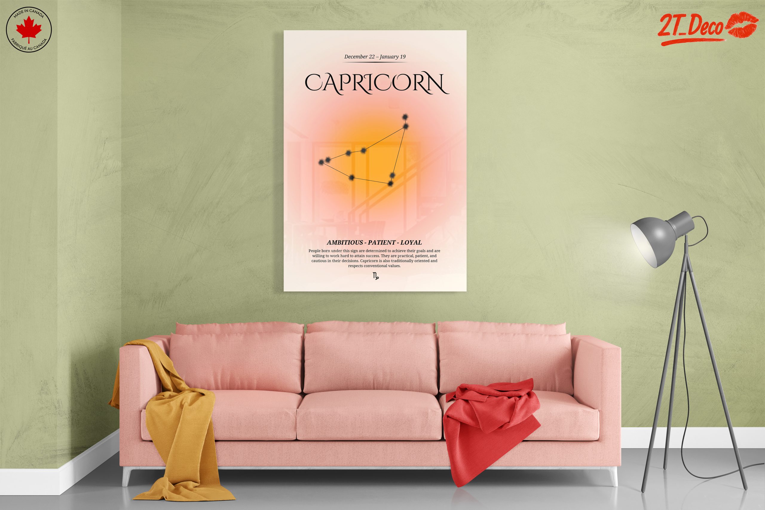 Capricorn Zodiac Sign Art with Ambitious Traits - Image 7