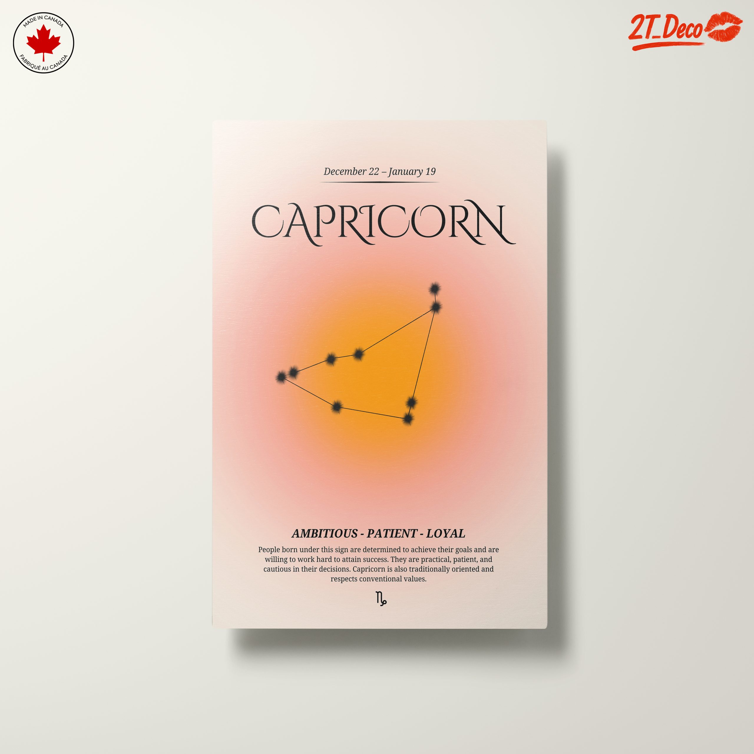 Capricorn Zodiac Sign Art with Ambitious Traits - Image 10