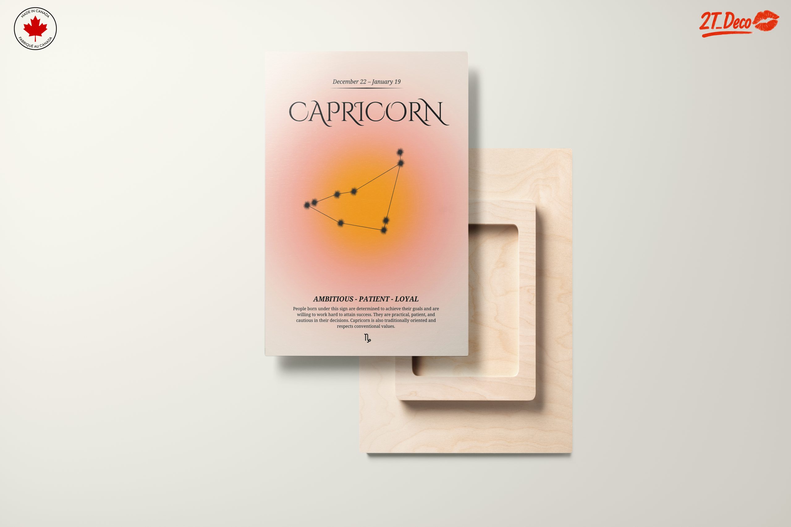 Capricorn Zodiac Sign Art with Ambitious Traits - Image 11