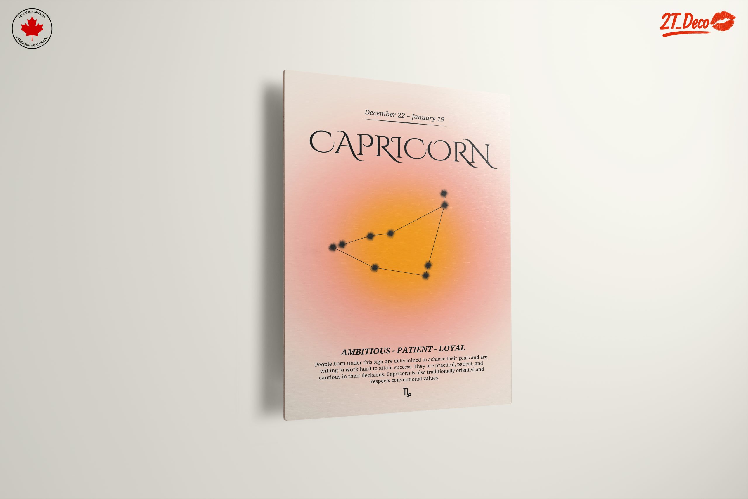 Capricorn Zodiac Sign Art with Ambitious Traits - Image 13