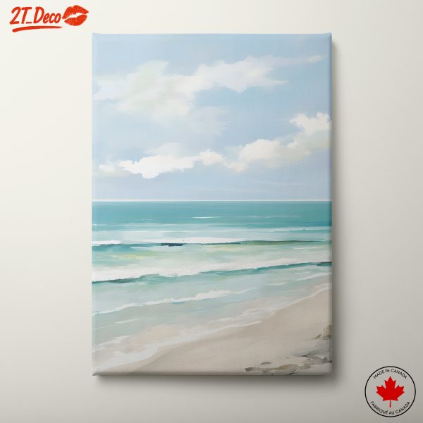 Abstract Seascape with Soft Clouds