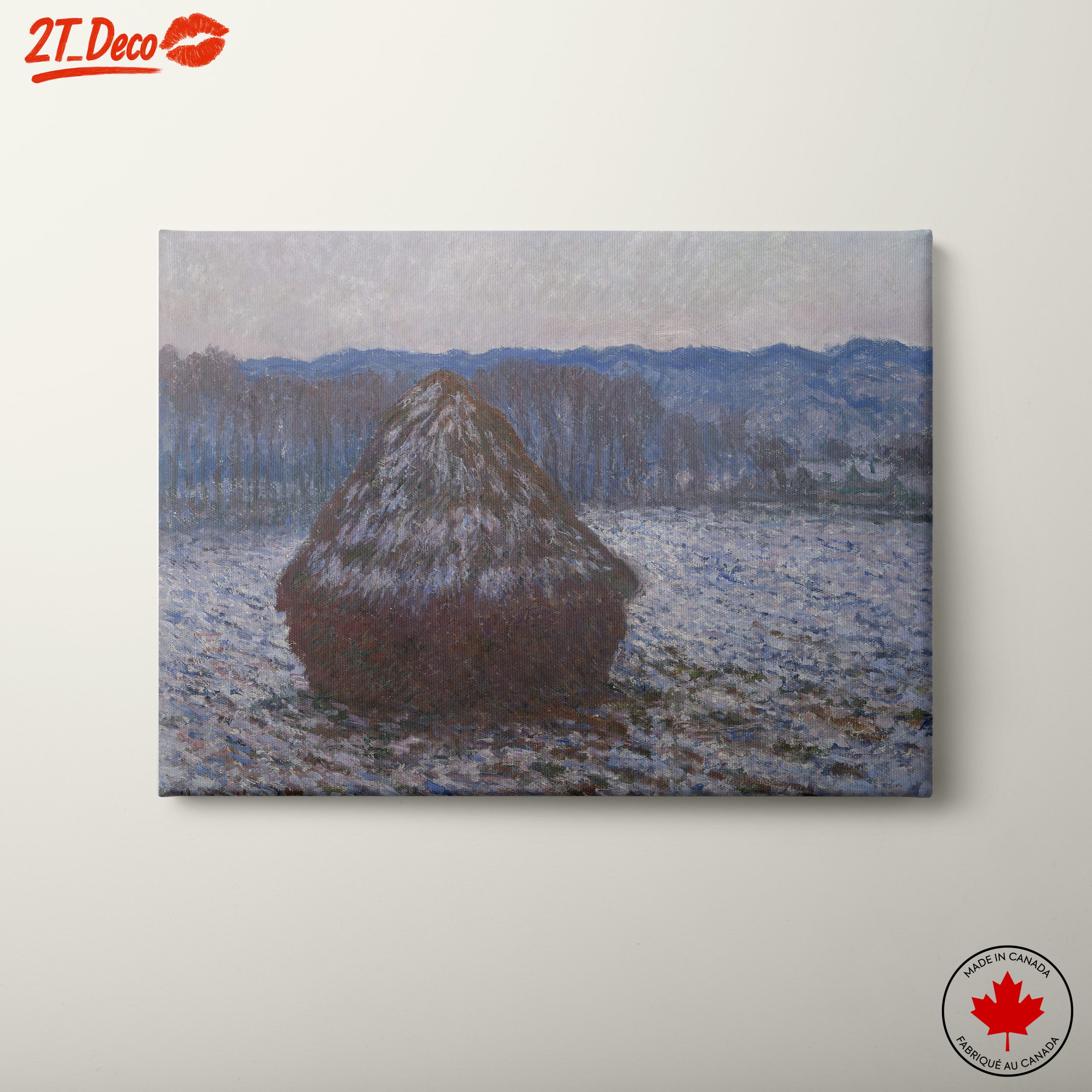 Winter Landscape with Haystack