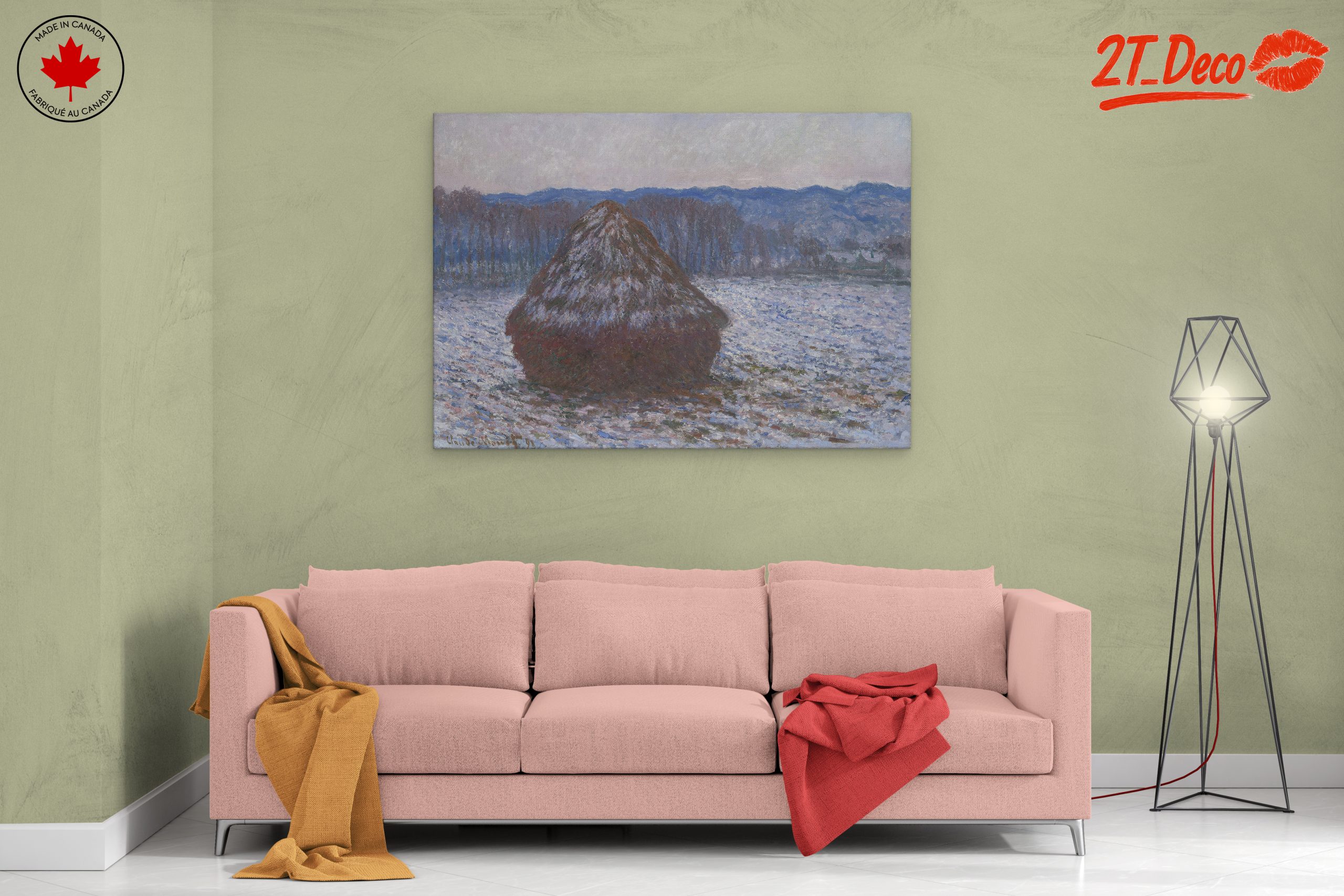 Winter Landscape with Haystack - Image 2