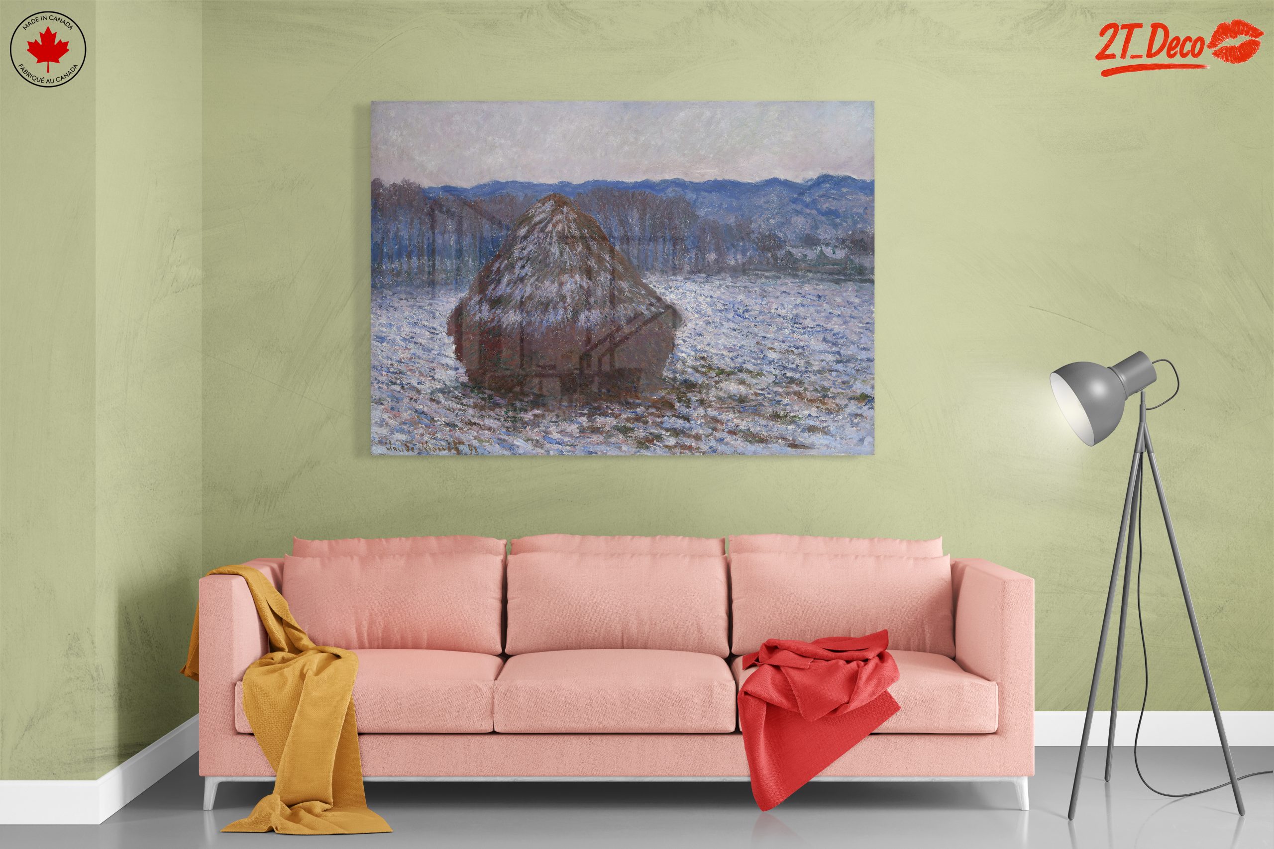 Winter Landscape with Haystack - Image 7