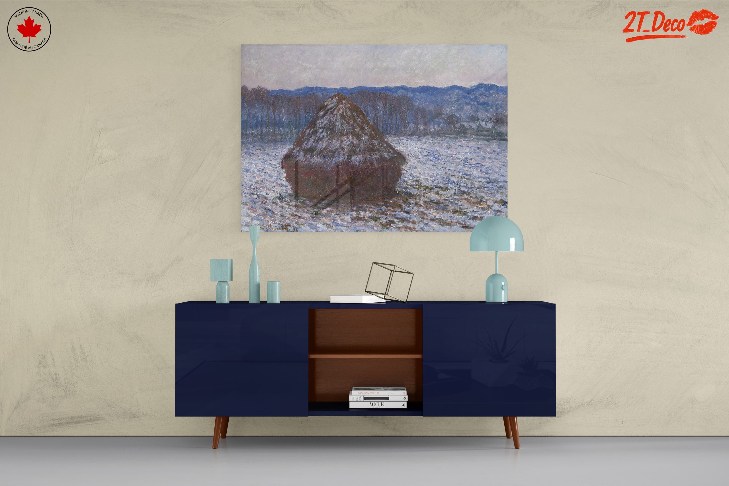 Winter Landscape with Haystack - Image 8