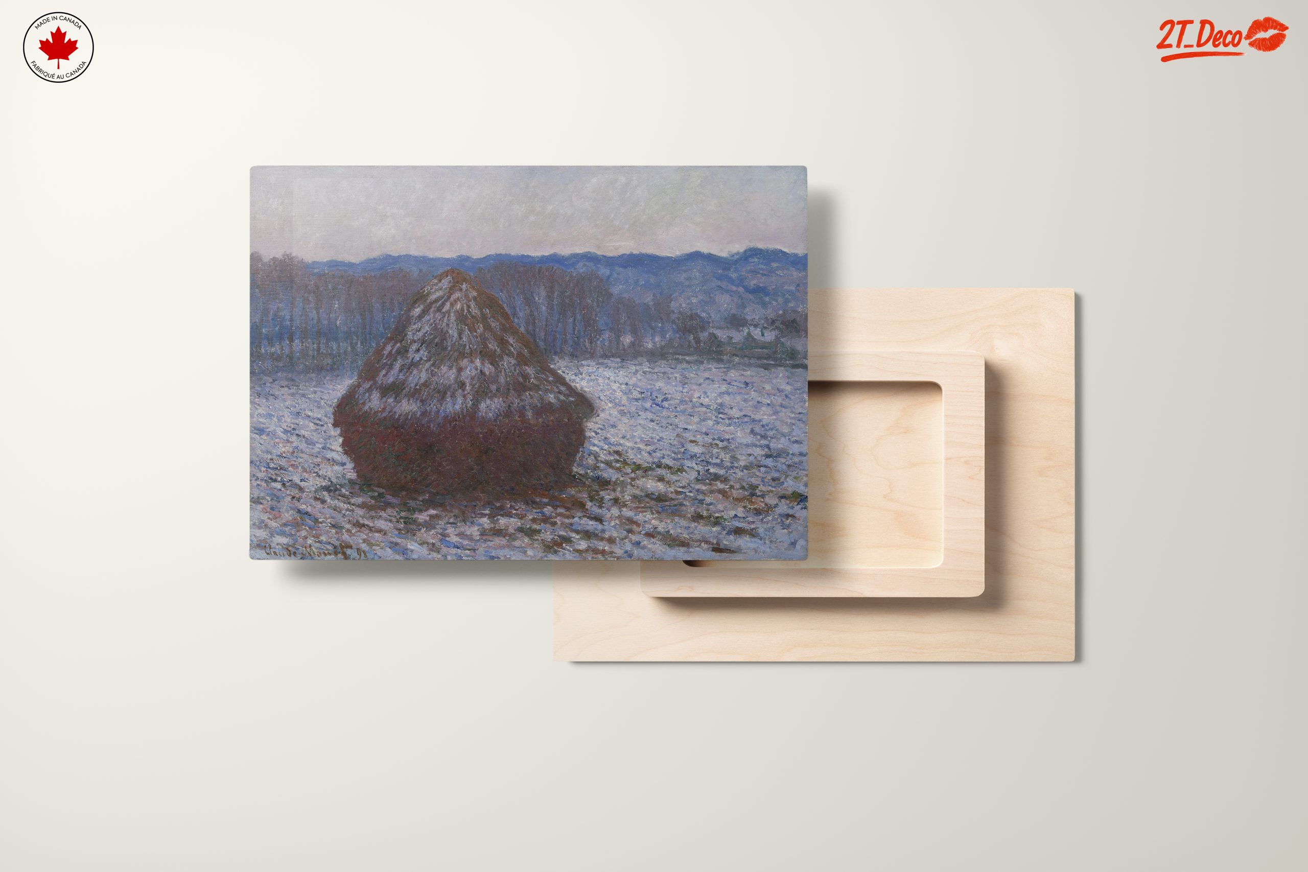 Winter Landscape with Haystack - Image 11