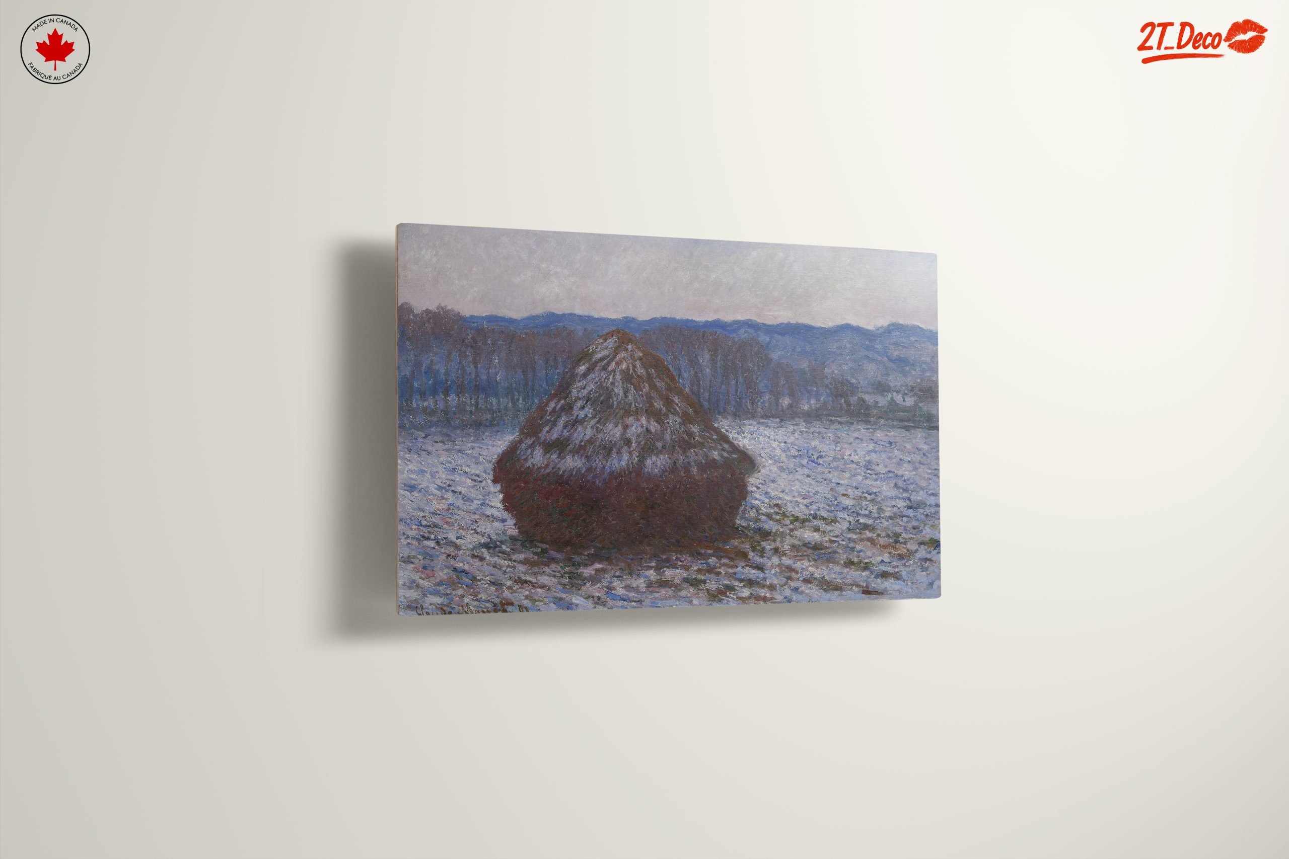 Winter Landscape with Haystack - Image 13