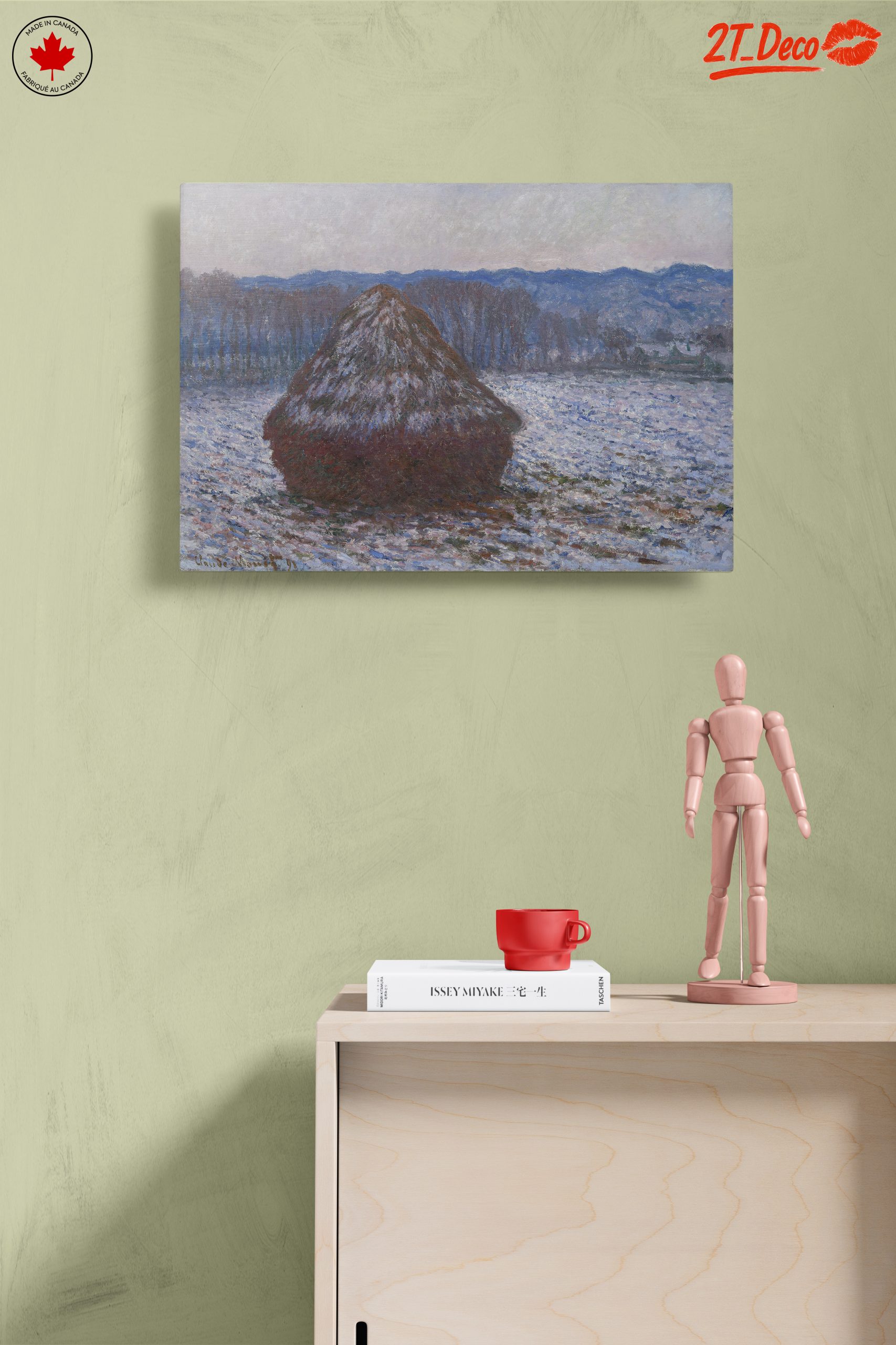 Winter Landscape with Haystack - Image 14