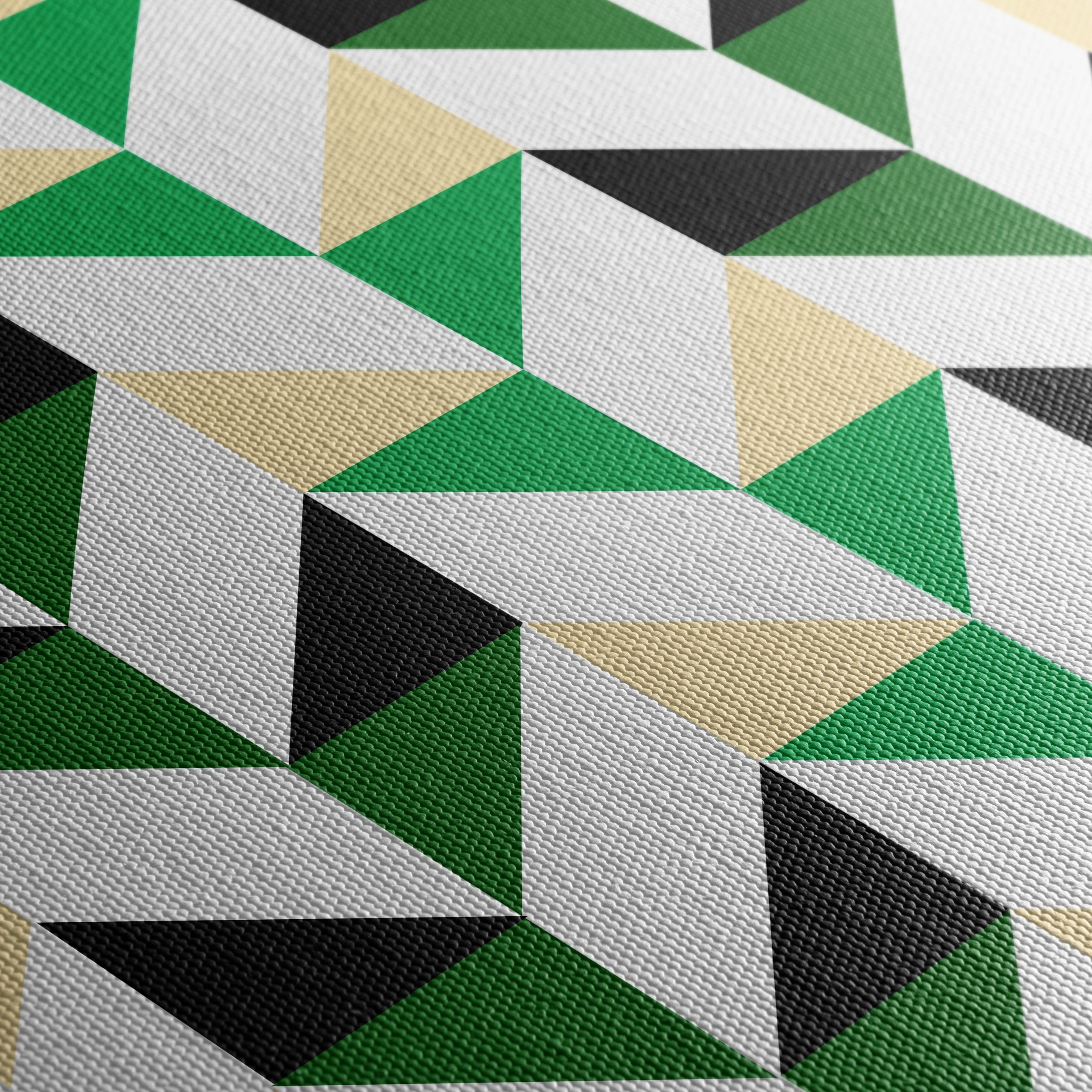 Stylish Geometric Pattern in Green and Black - Image 5