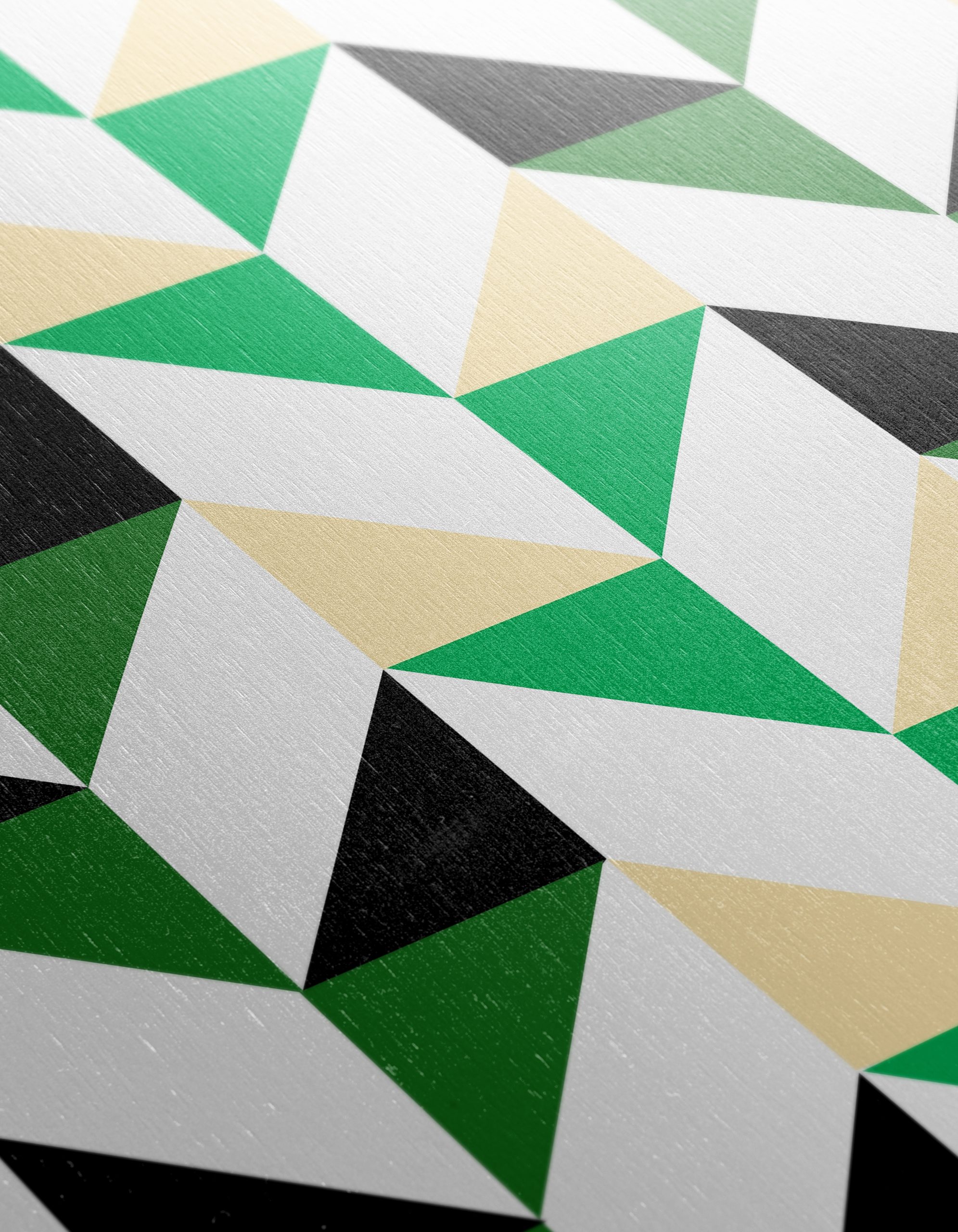 Stylish Geometric Pattern in Green and Black - Image 12