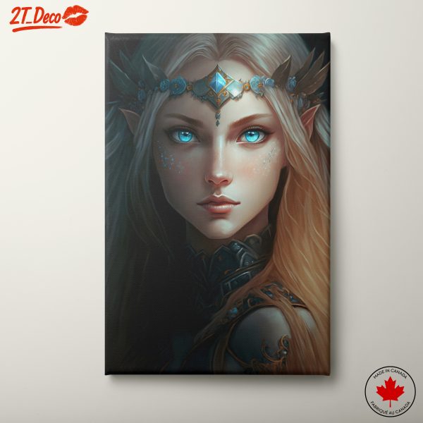 Stunning Fantasy Character with Blue Eyes