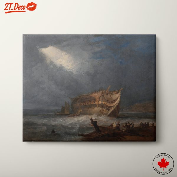 Dramatic Seascape with Ship