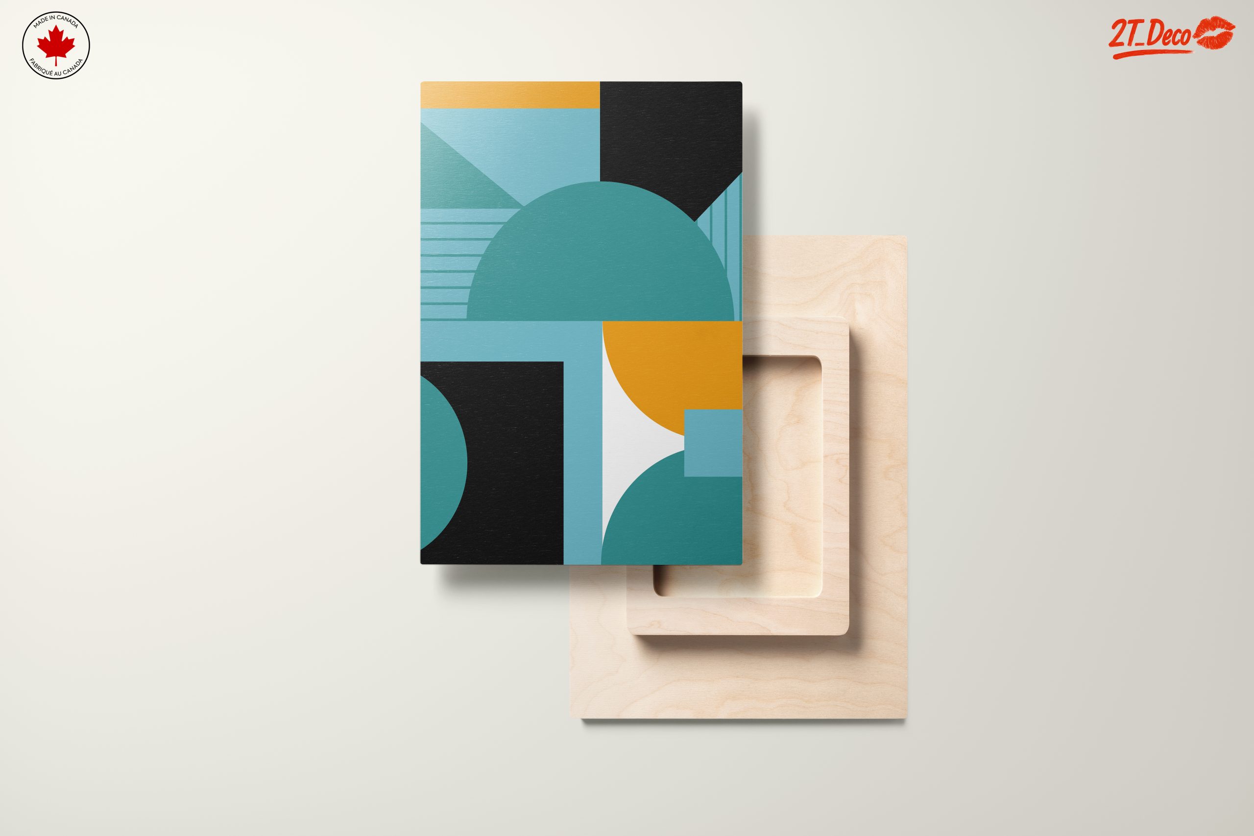 Geometric Abstract Composition in Modern Colors - Image 11