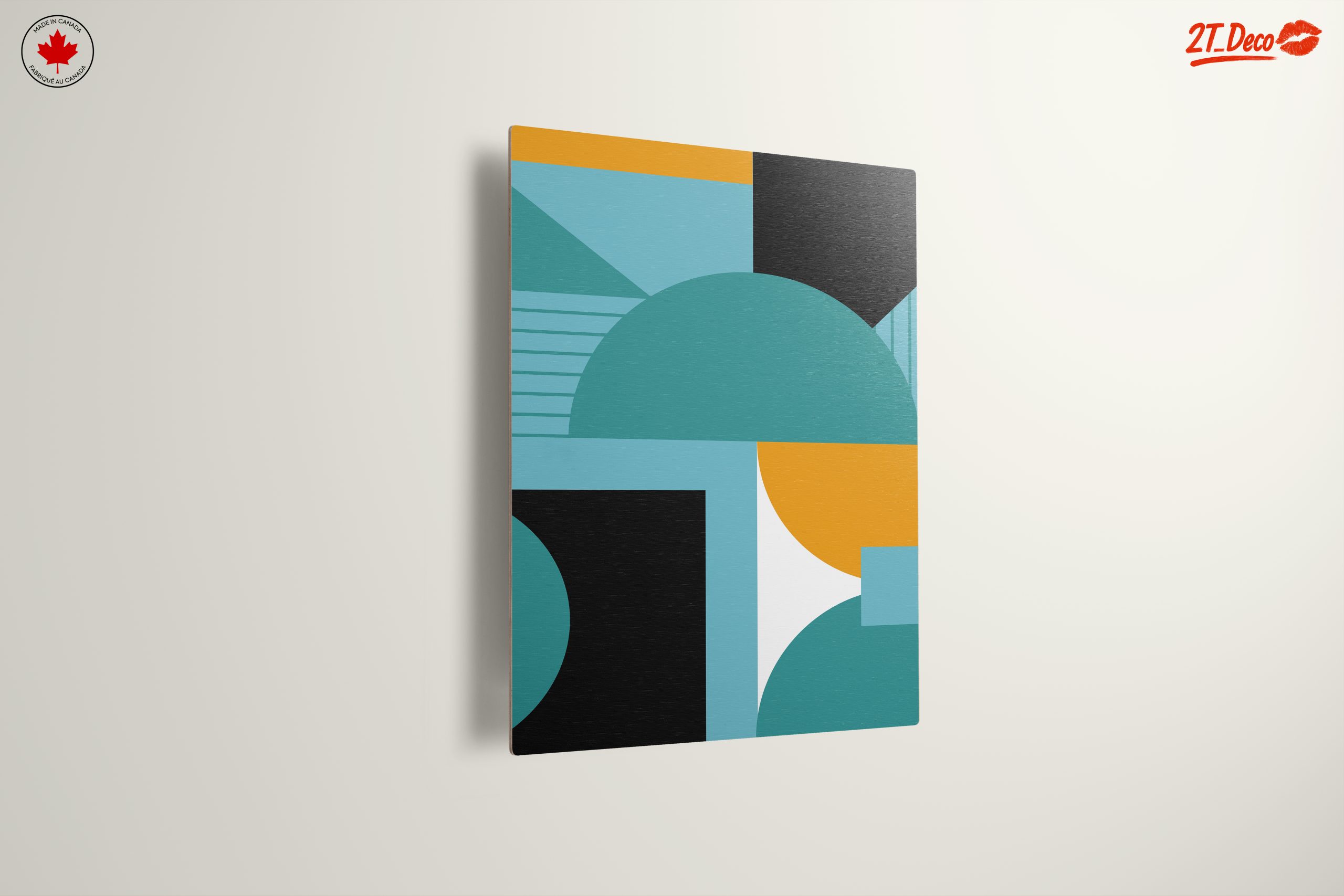 Geometric Abstract Composition in Modern Colors - Image 13